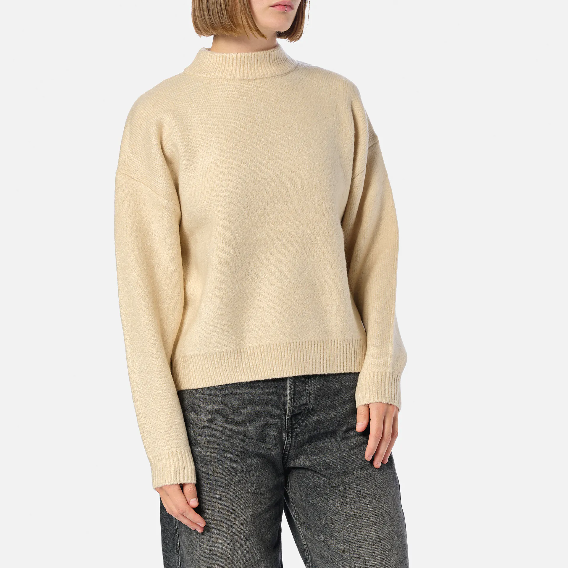 Kleinigkeit Görls Wollma Hayek Pullover Beige