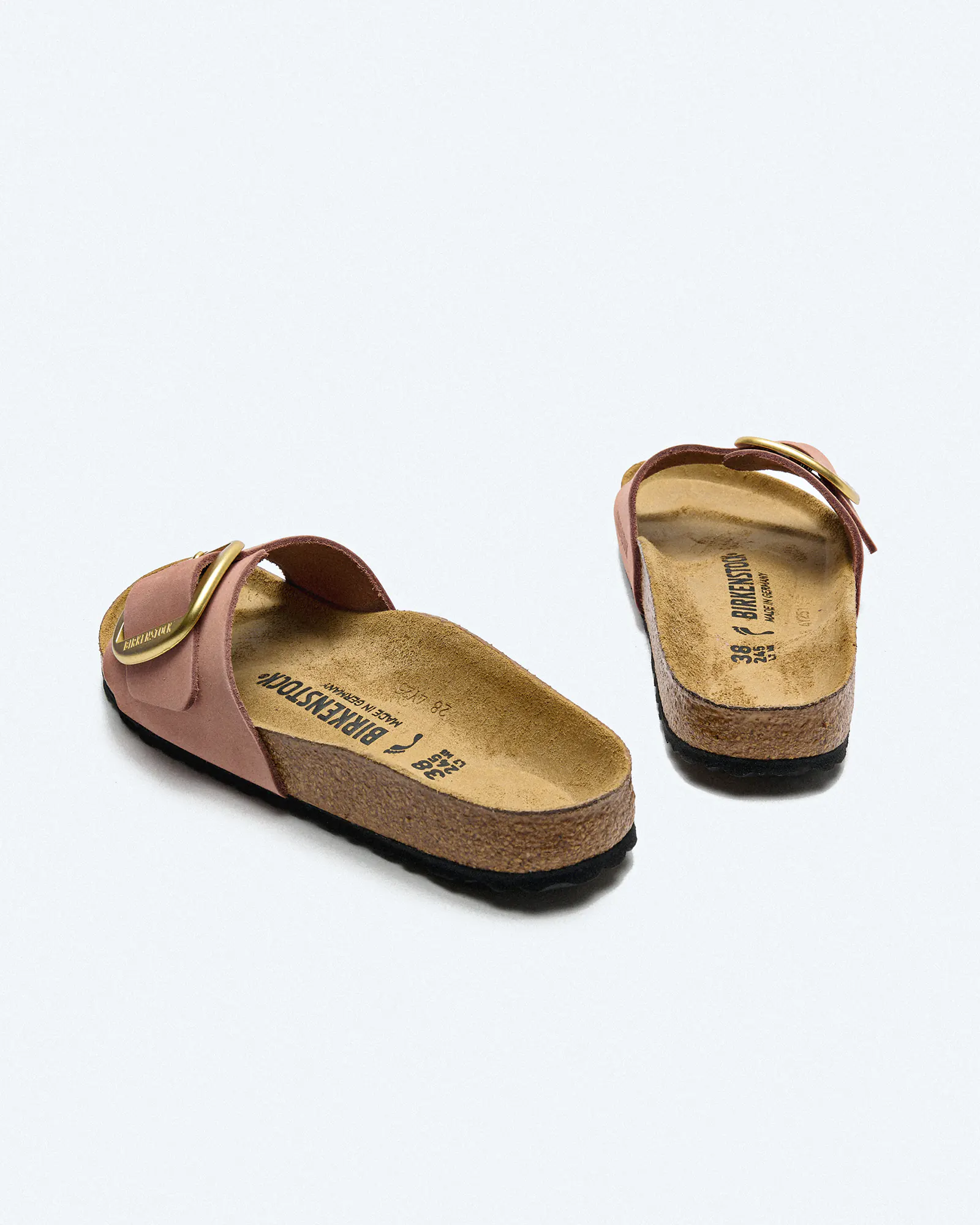 Birkenstock Madrid Big Buckle Natural Leather Nubuk (Narrow Fit) Sandals Old Rose Birkenstock Madrid Big Buckle Natural Leather Nubuk (Narrow Fit) Sandals Old Rose