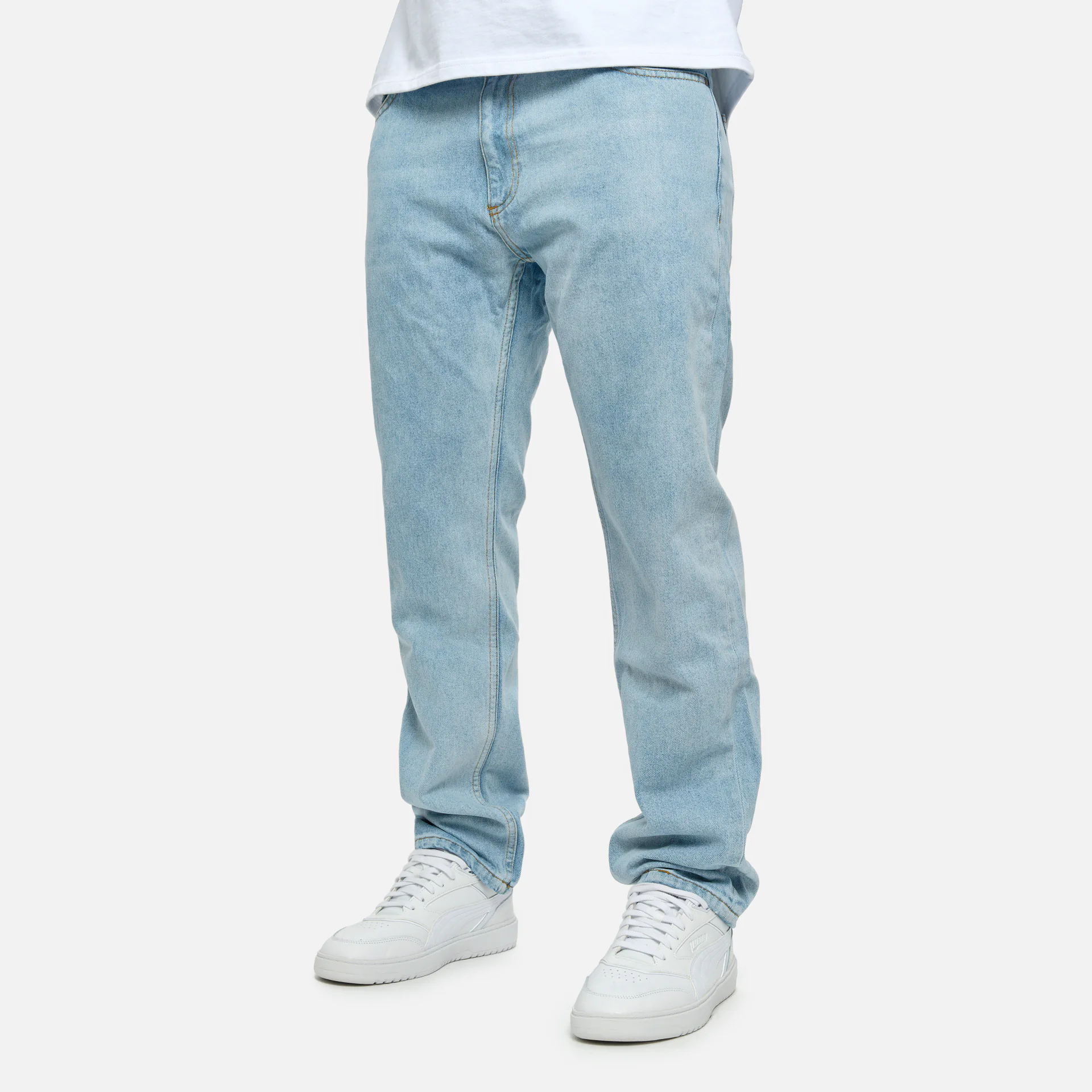 PEGADOR Sudel Straight Jeans Washed Light Blue