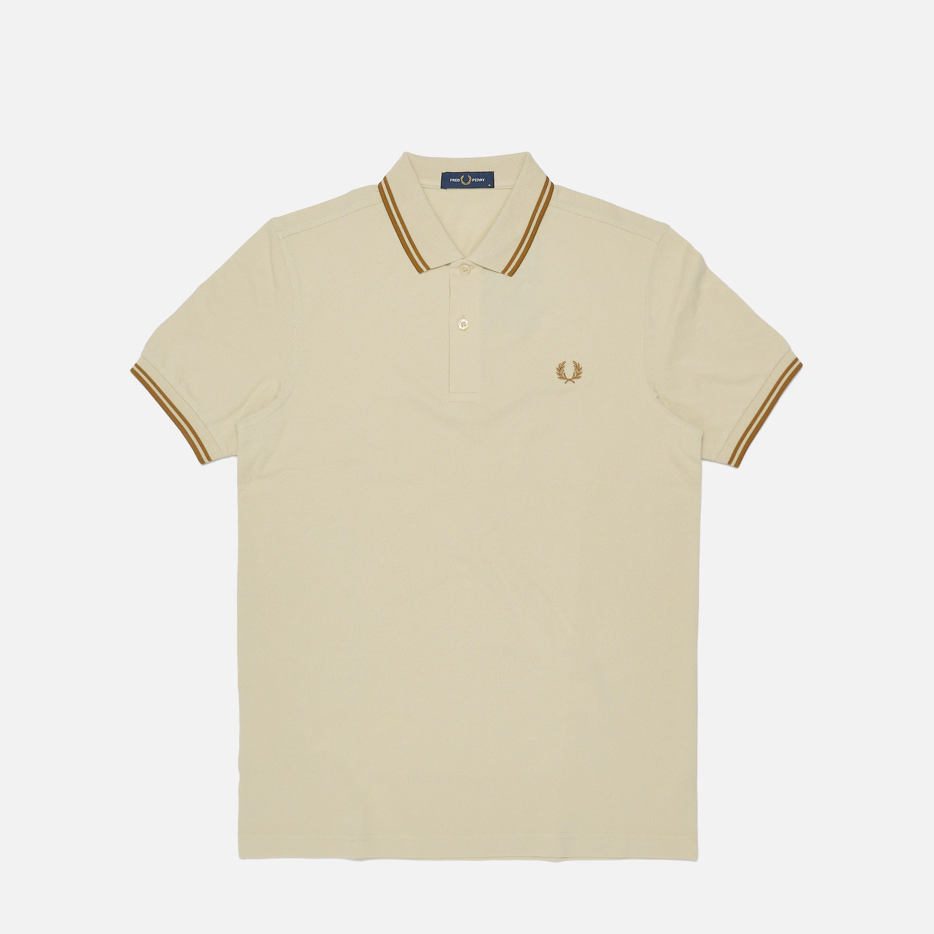 Fred Perry Twin Tipped Polo Shirt Oatmeal