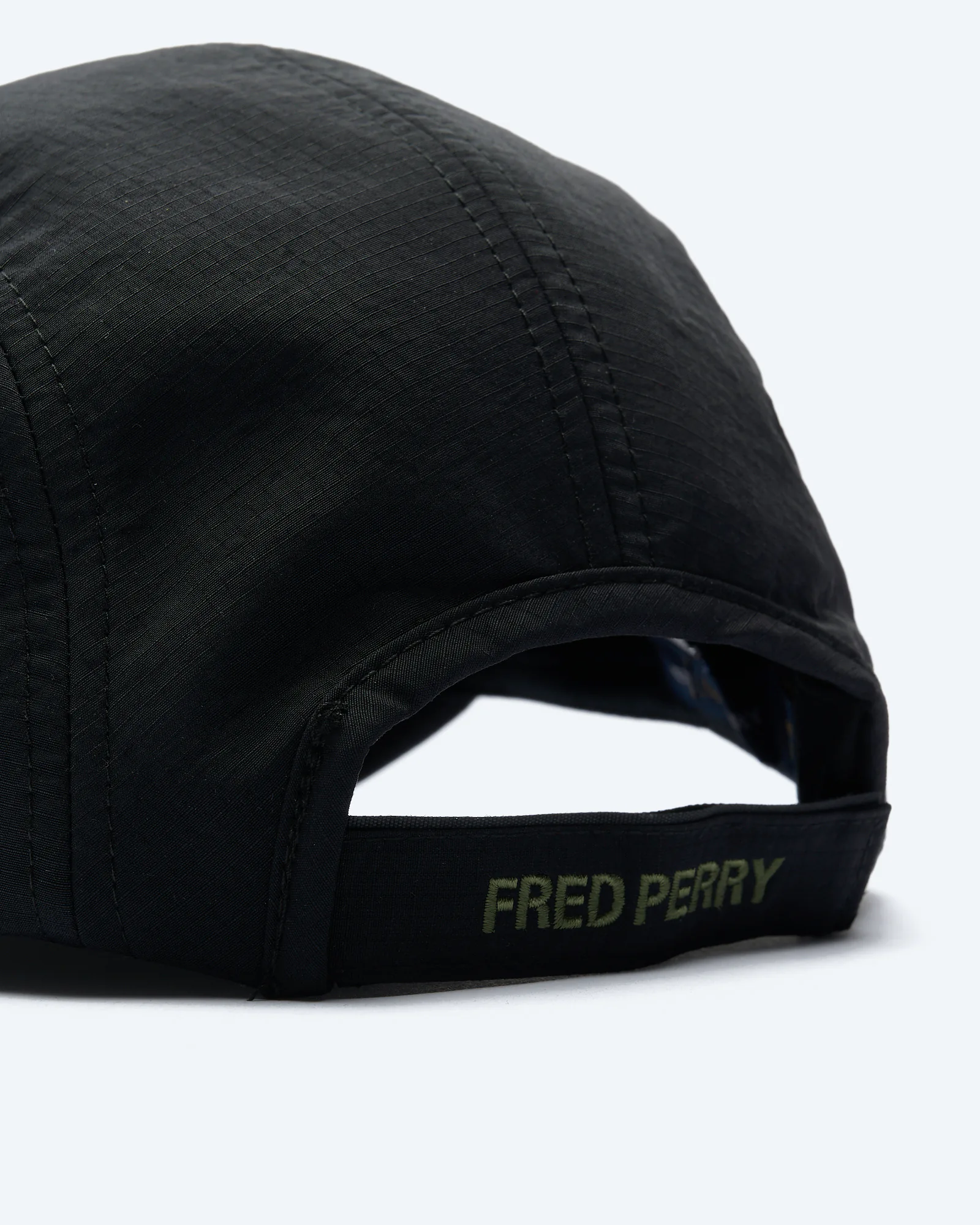 Fred Perry 5 Panel Ripstop Cap Black