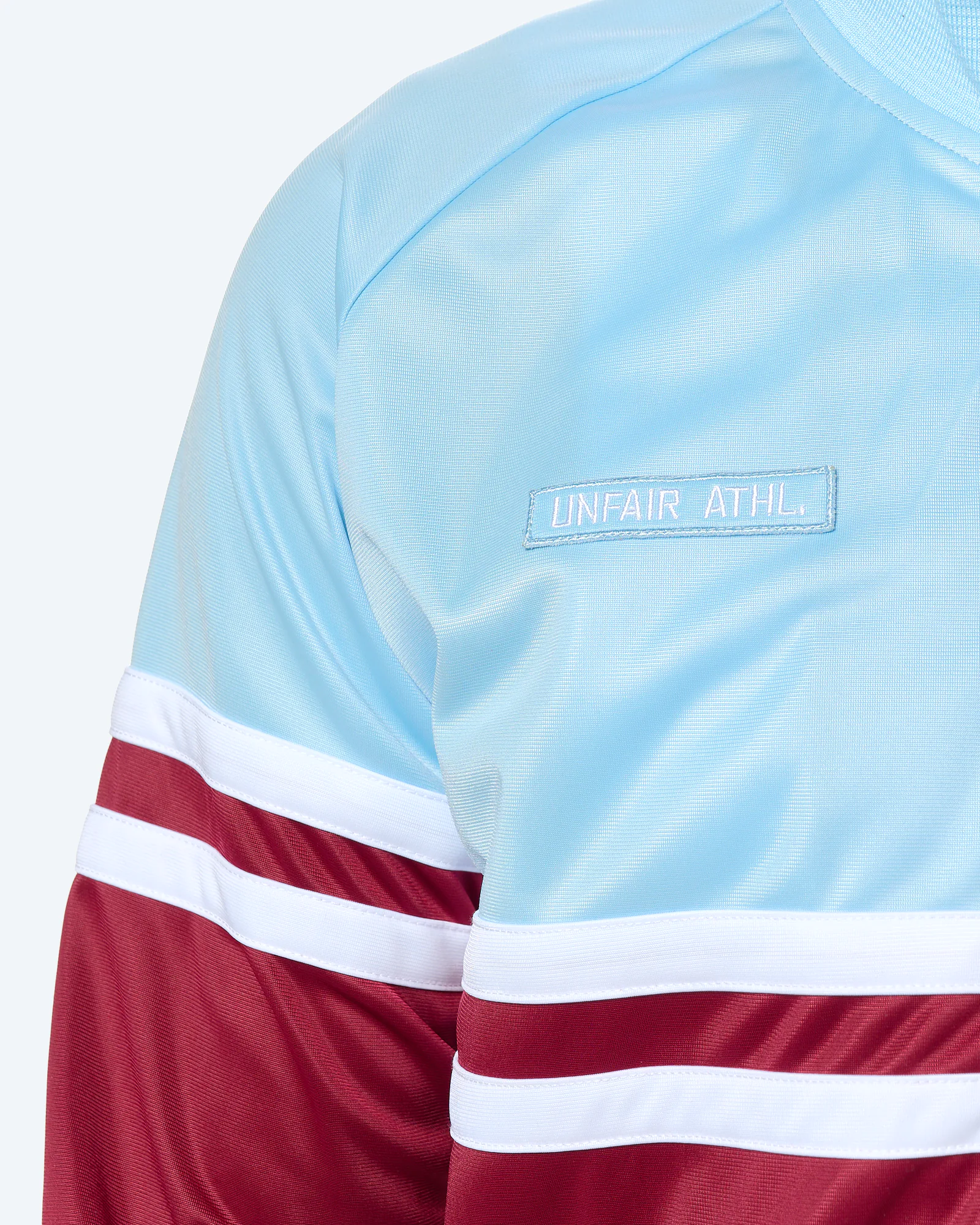Unfair Athletics DMWU Tracktop Burgundy/Skyblue