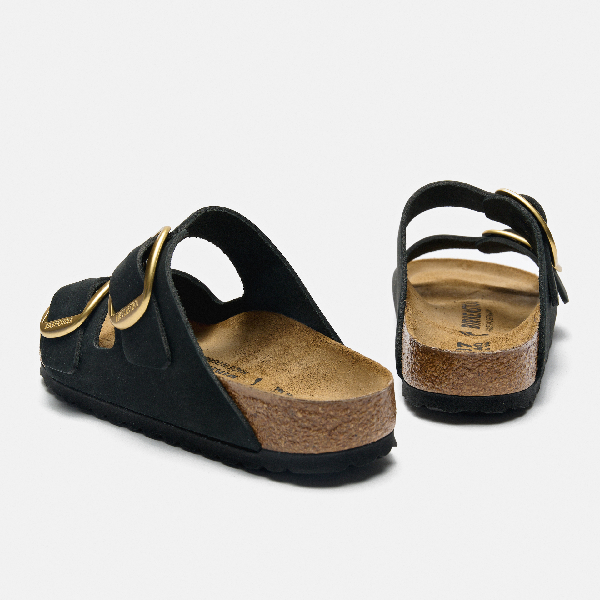 Birkenstock Arizona Big Buckle LENB Sandals Black/Gold