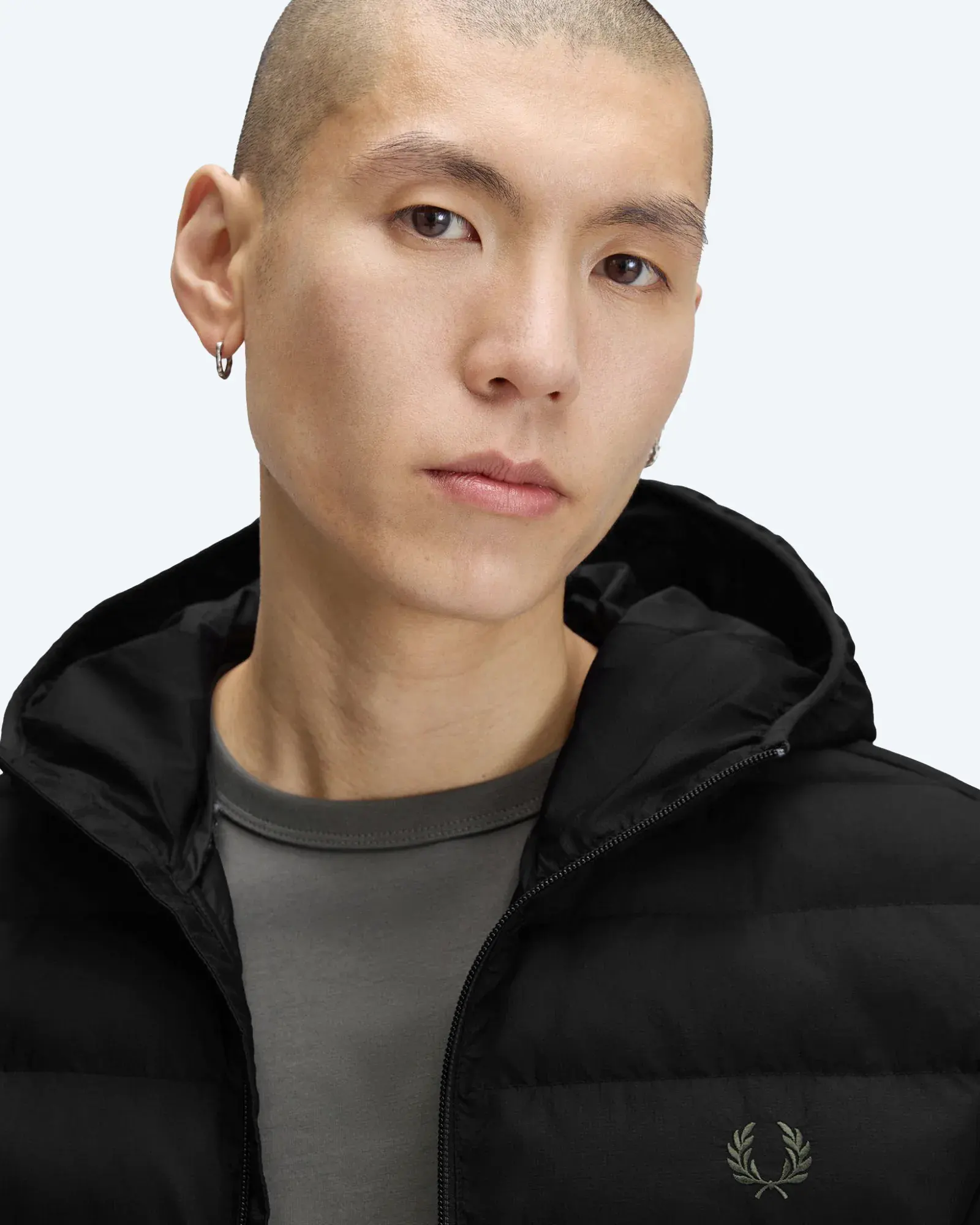 Hooded Insulated Jacket Black