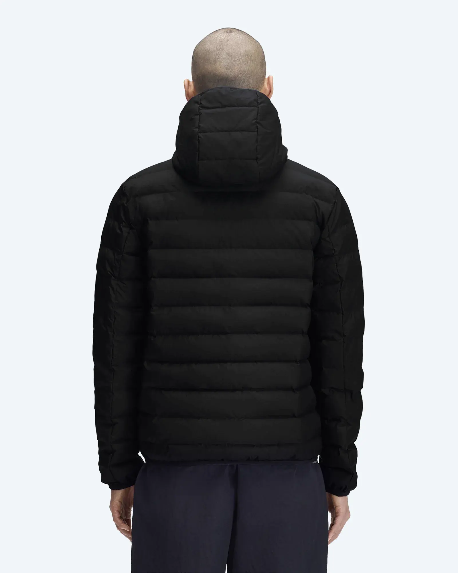 Hooded Insulated Jacket Black