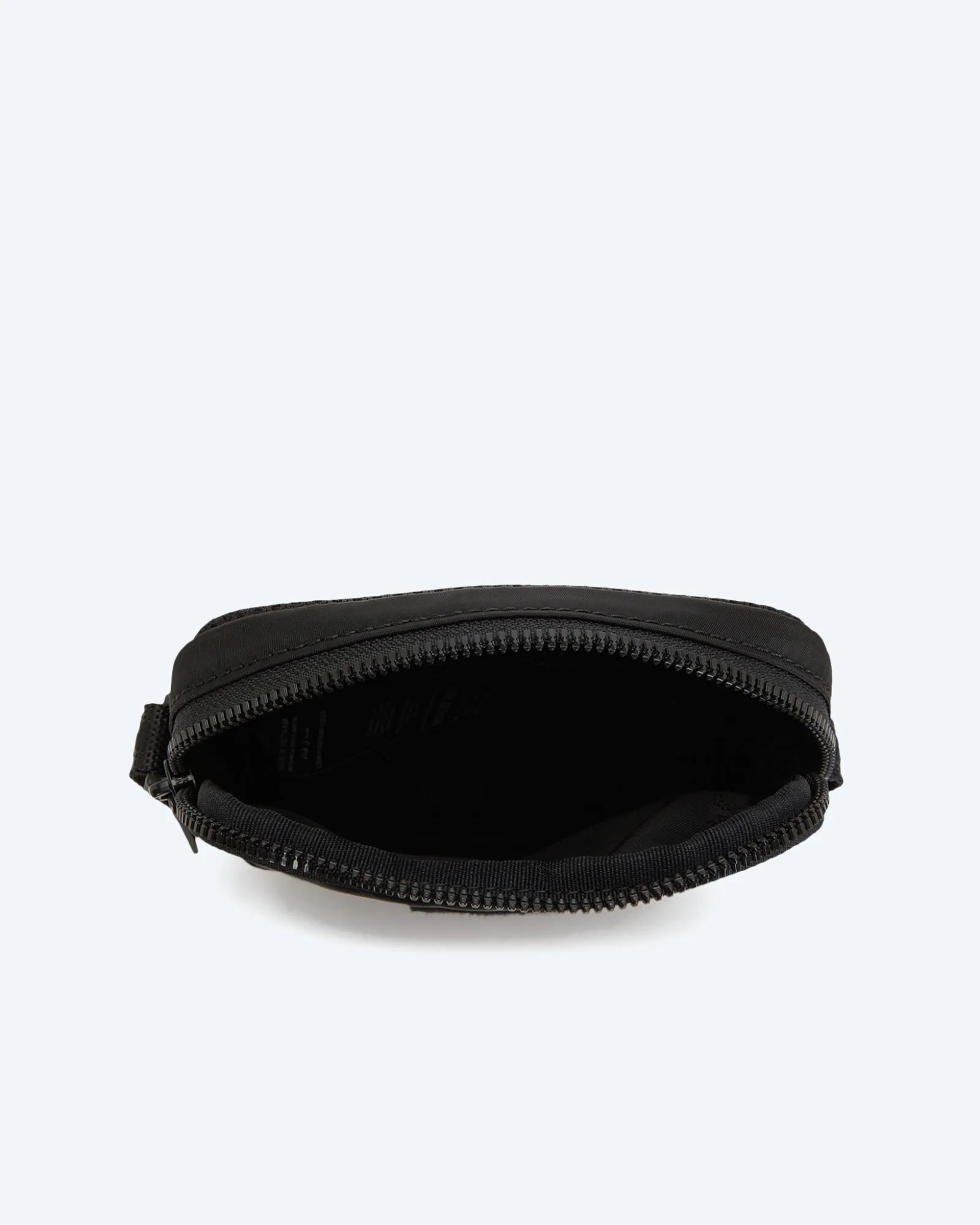 Crinkle Nylon Small Side Bag Black