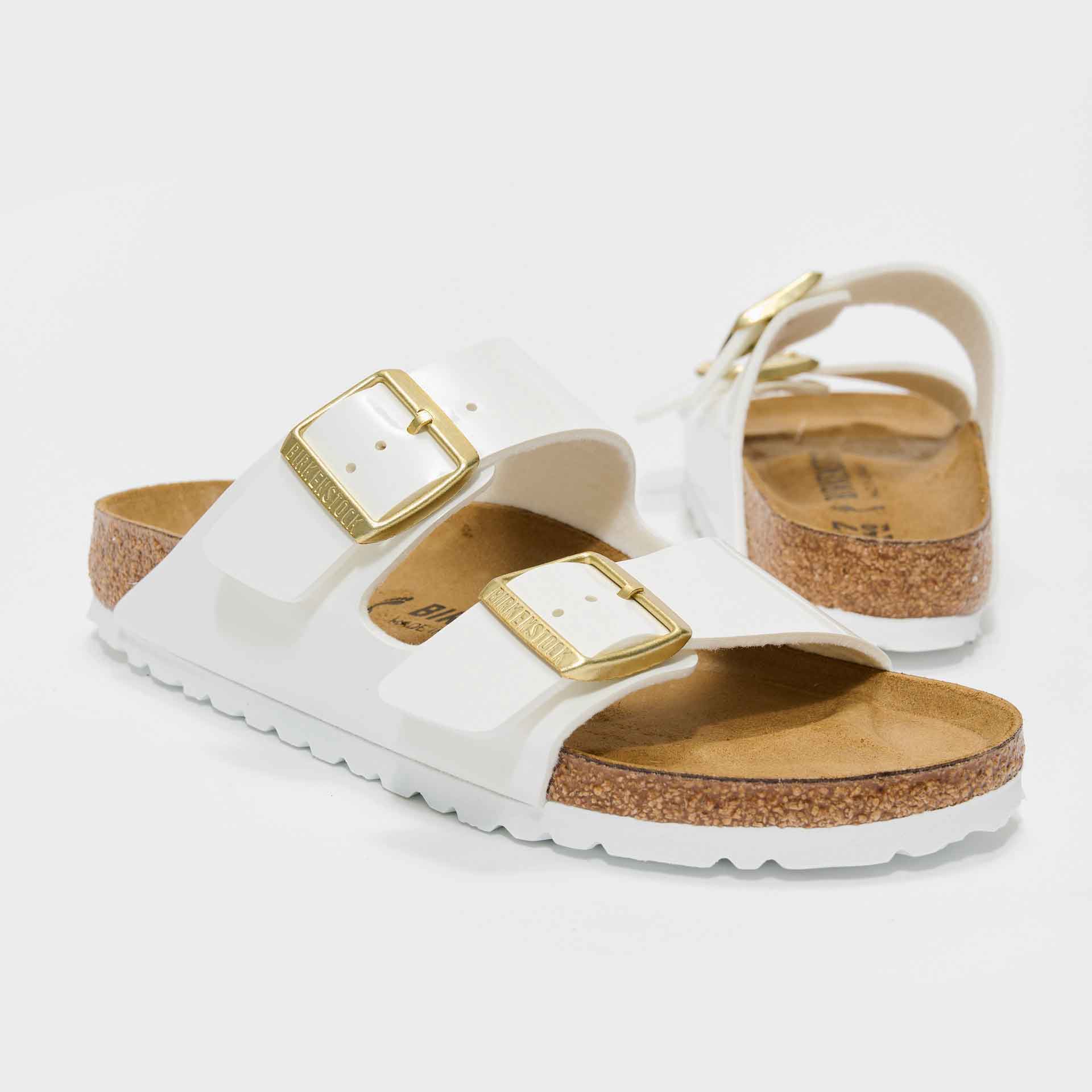 Birkenstock Arizona BF Sandals Patent White