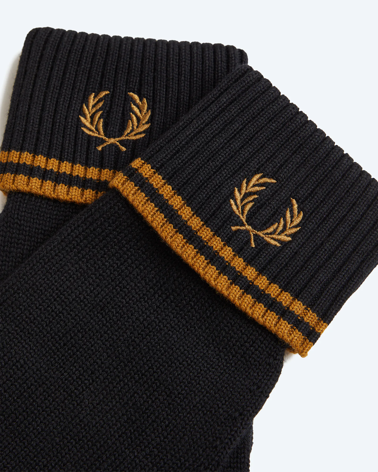 Twin Tipped Merino Wool Gloves Black/Dark Caramel