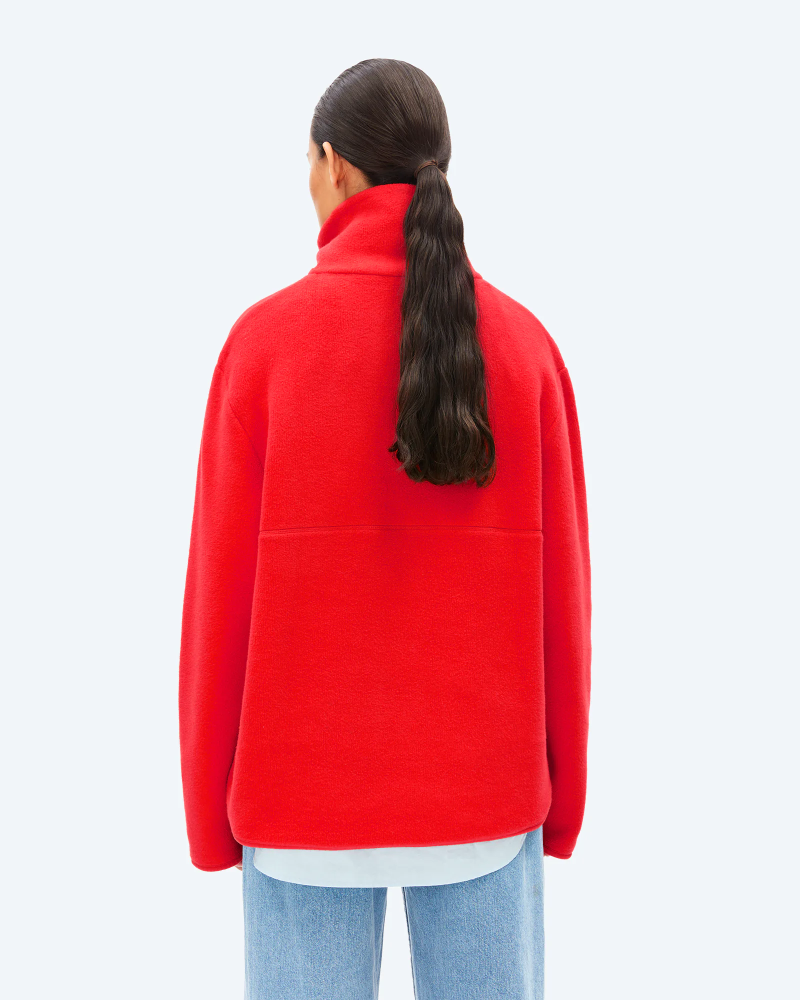 ARMEDANGELS HAARLEENAA COTTON FLEECE Sweatshirt Mars Red