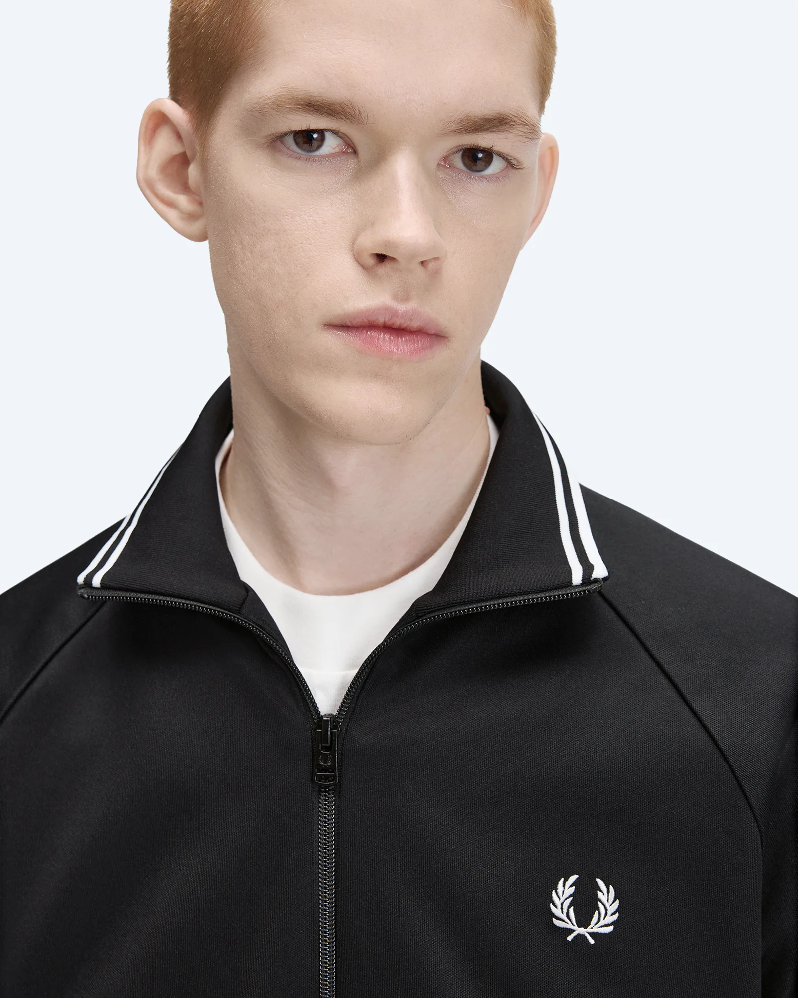 Tipped Track Jacket Black