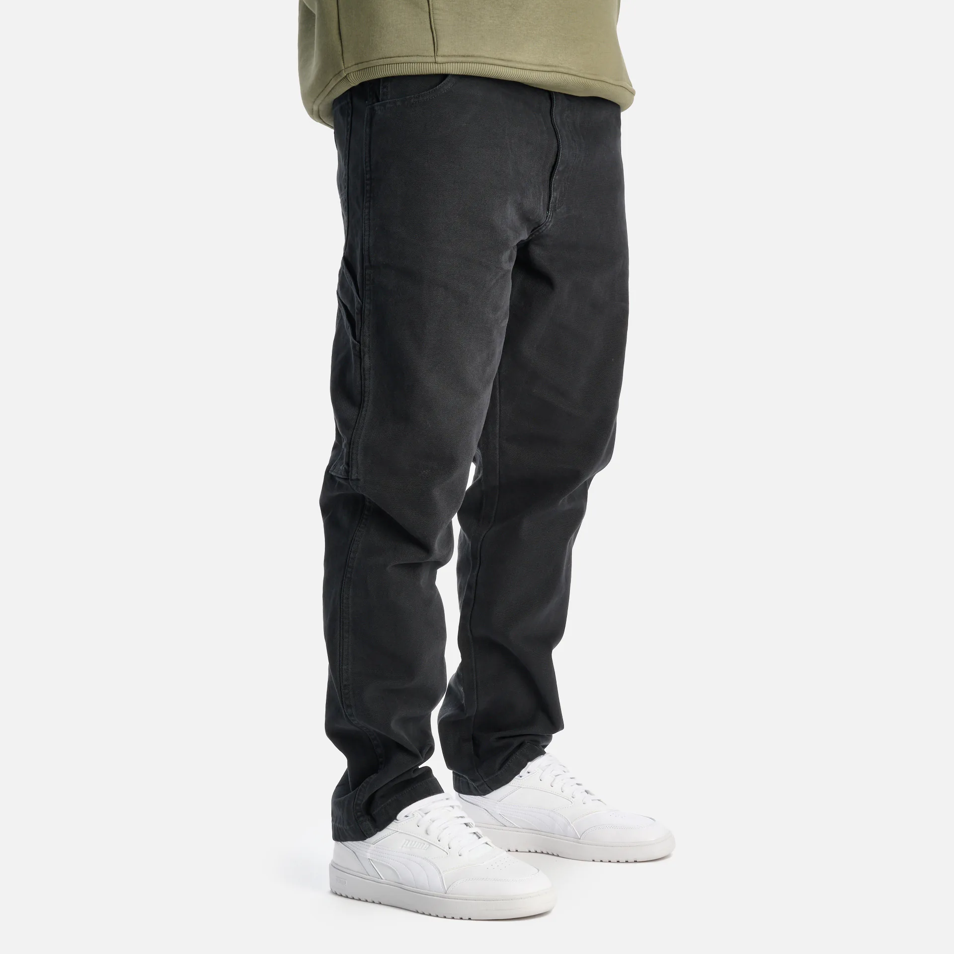 Dickies Duck Canvas Carpenter Chino Pants Stone Washed Black