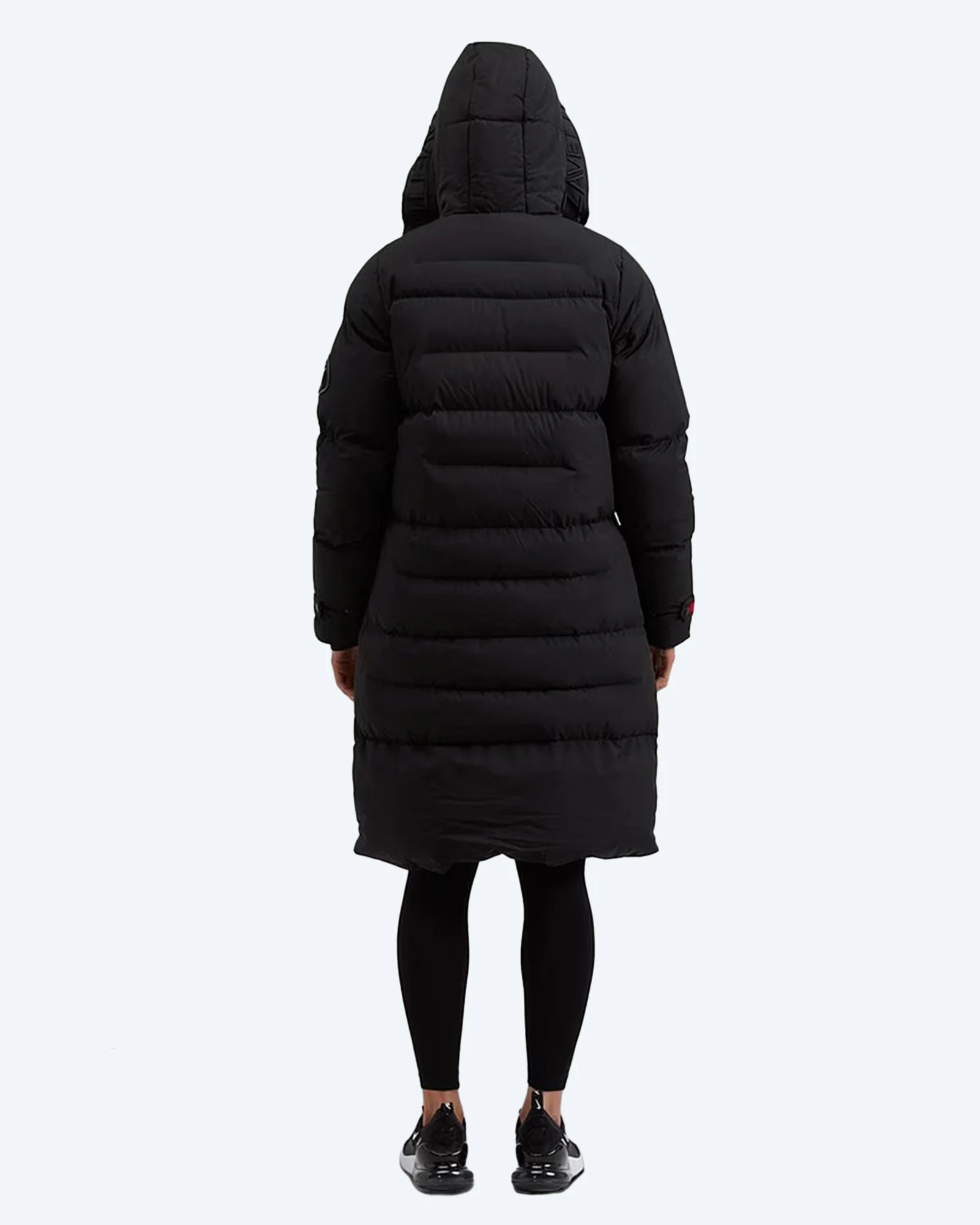 W Alora Longline Puffer Jacket Black