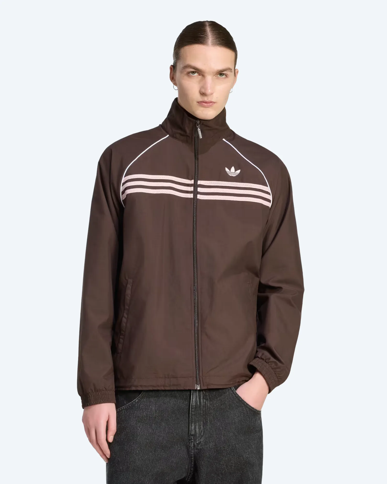 adidas Originals Chest Stripe Track Top Aurora Coffee