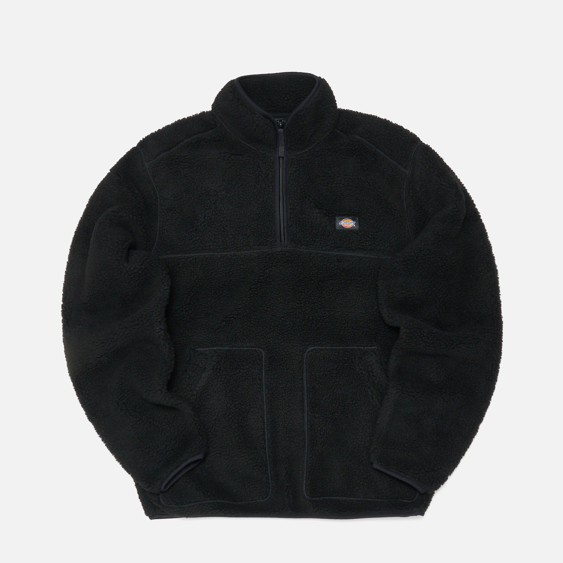 Dickies Mount Hope Quarter Zip Fleece Sweatshirt Black