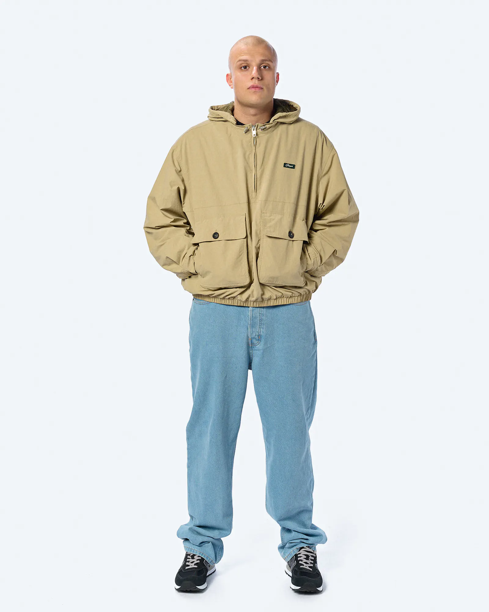 POMPEII Technical Windbreaker Jacket Cream