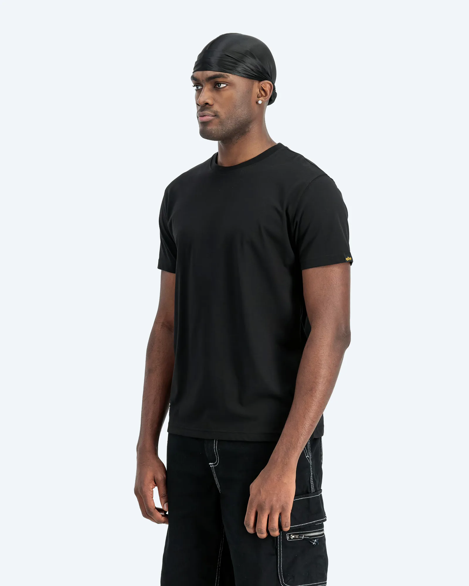 Alpha Industries Basic Label Backprint T-Shirt Black