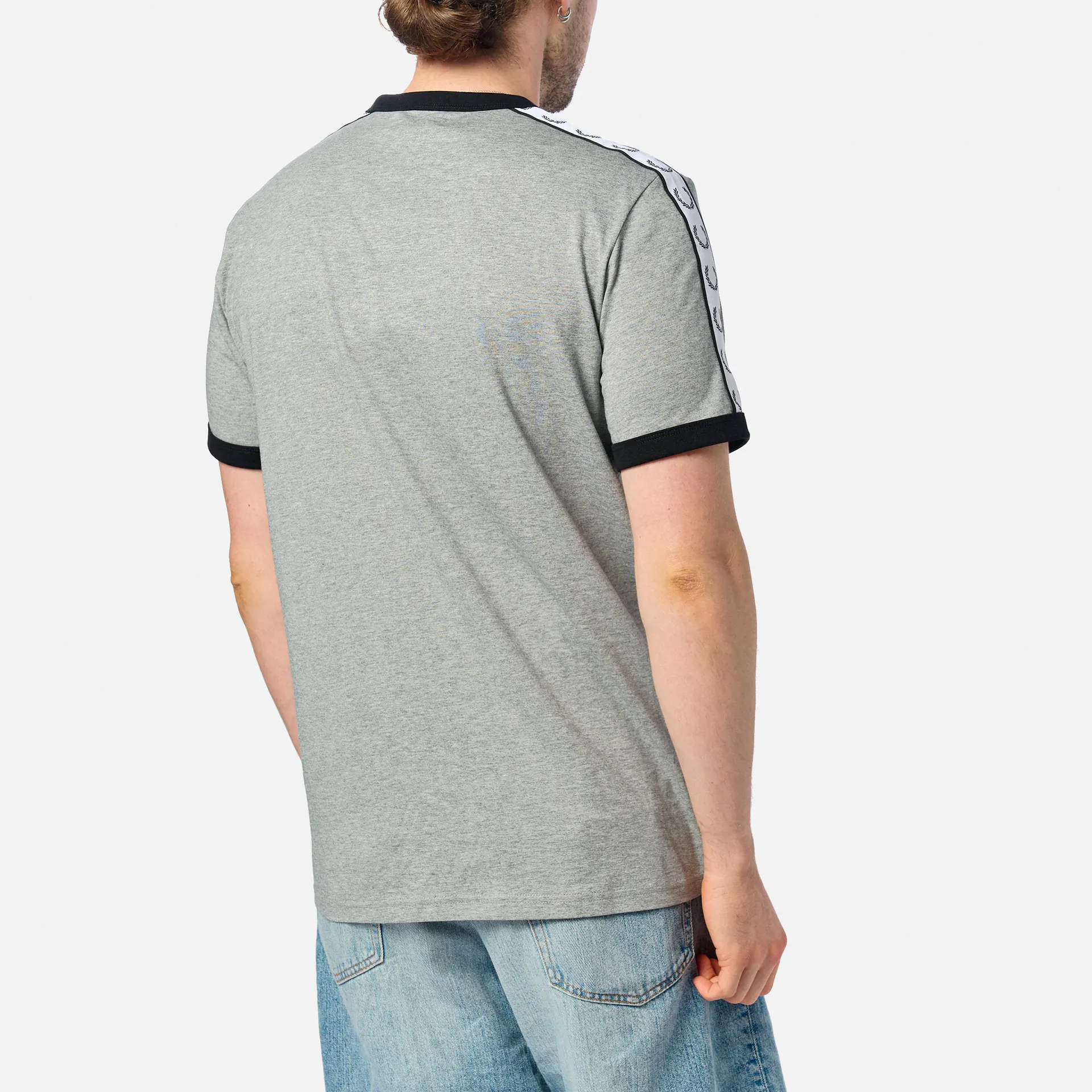 Fred Perry Taped Ringer T-Shirt Steel Marl