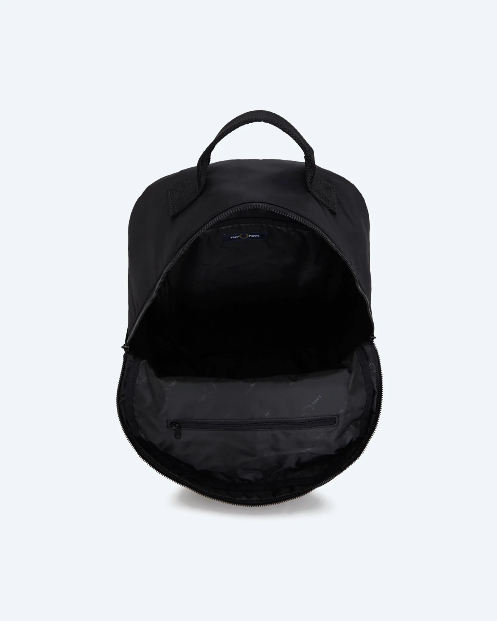 Crinkle Nylon Backpack Black