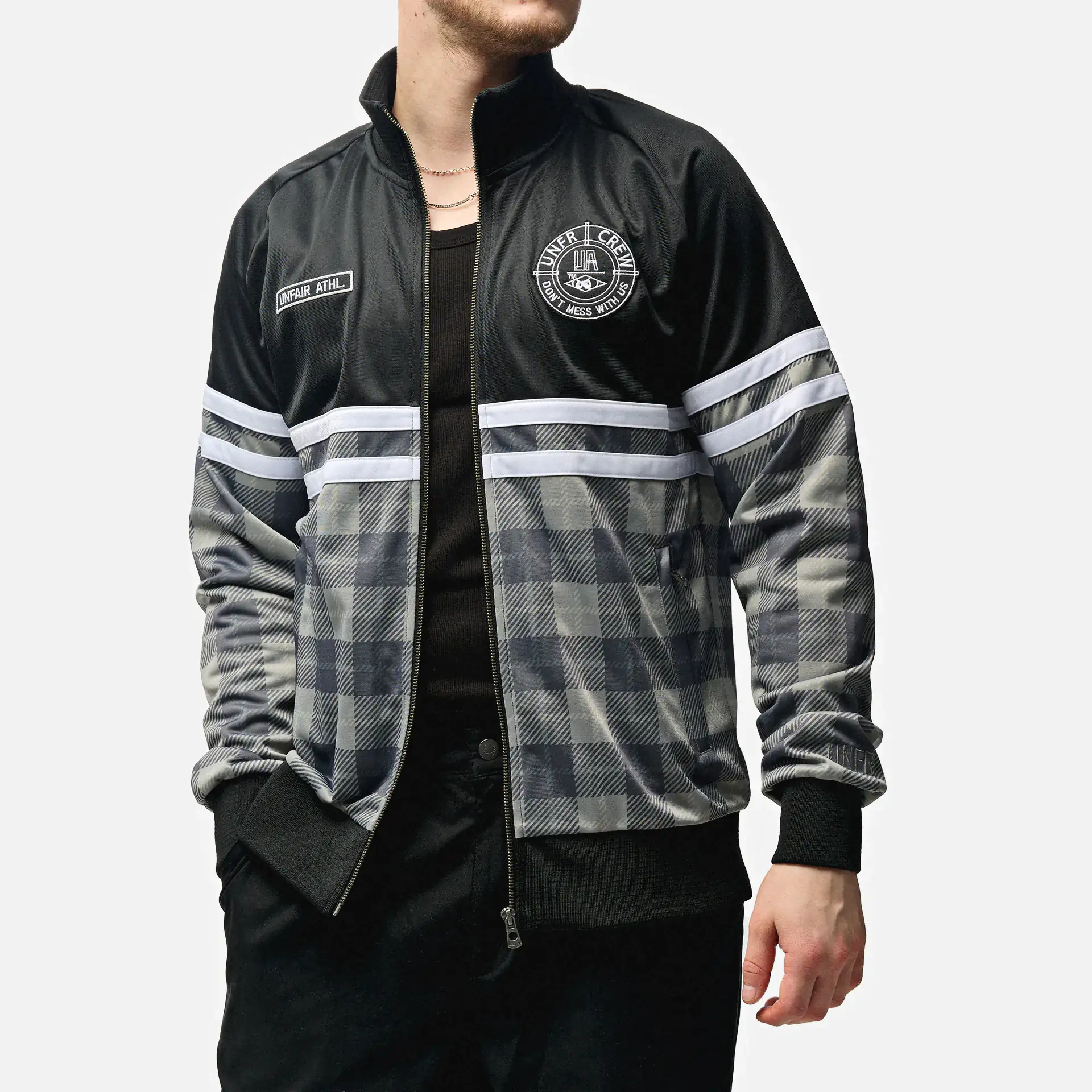 Unfair Athletics DMWU Tracktop Dark Tartan 