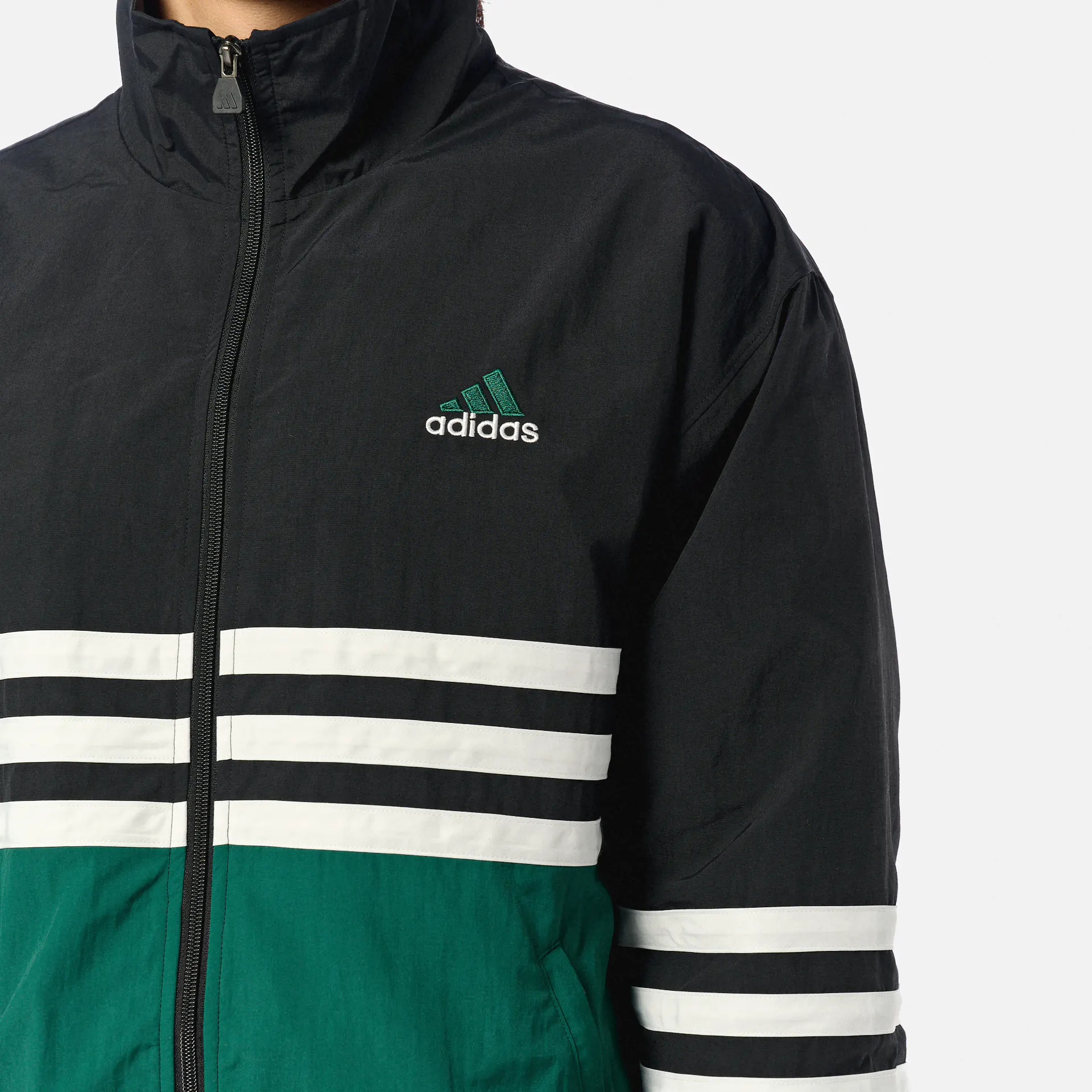 Adidas Archive Track Top Black/Collegiate Green