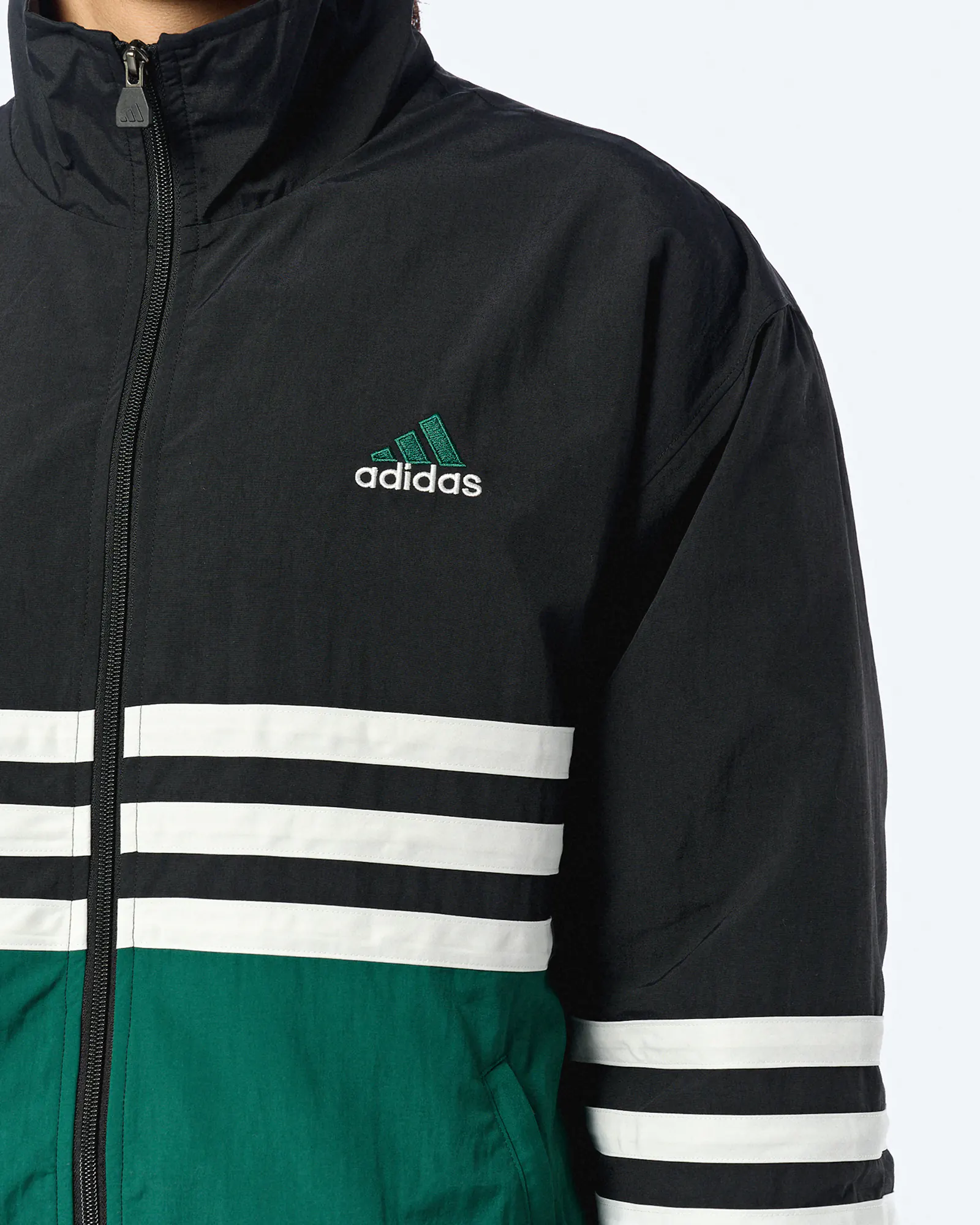 Adidas Archive Track Top Black/Collegiate Green Adidas Archive Track Top Black/Collegiate Green