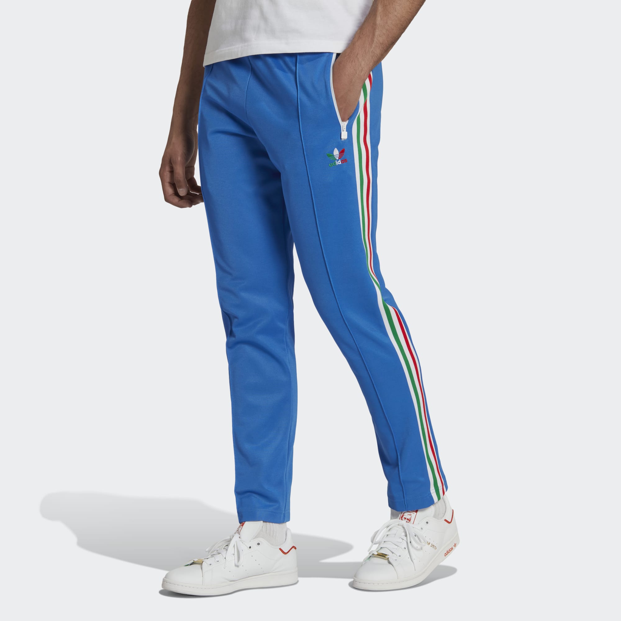 adidas Beckenbauer Track Pant Bright Royal / White / Red / Green
