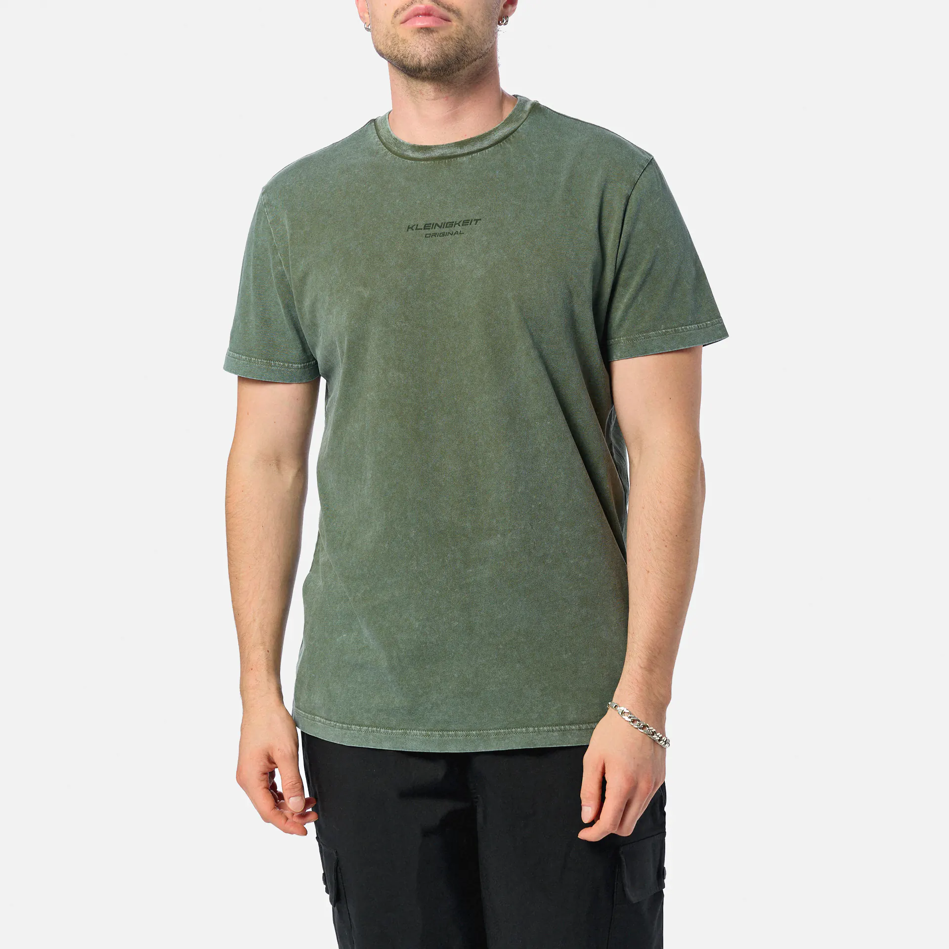 Kleinigkeit Bois Pfui Dyebel T-Shirt Croco Green