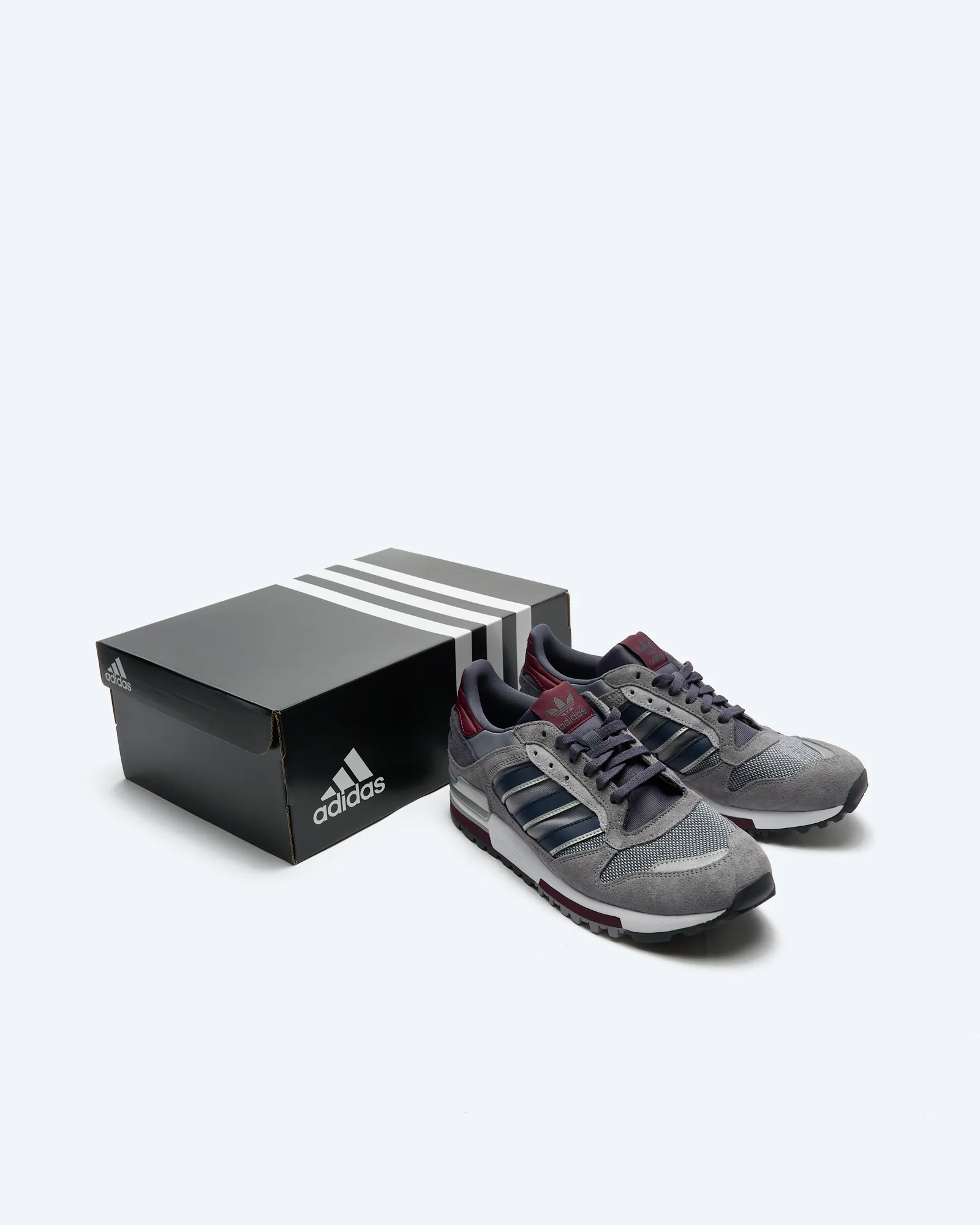 adidas Originals ZX 600 Sneaker Grey/Legacy Ink/Maroon