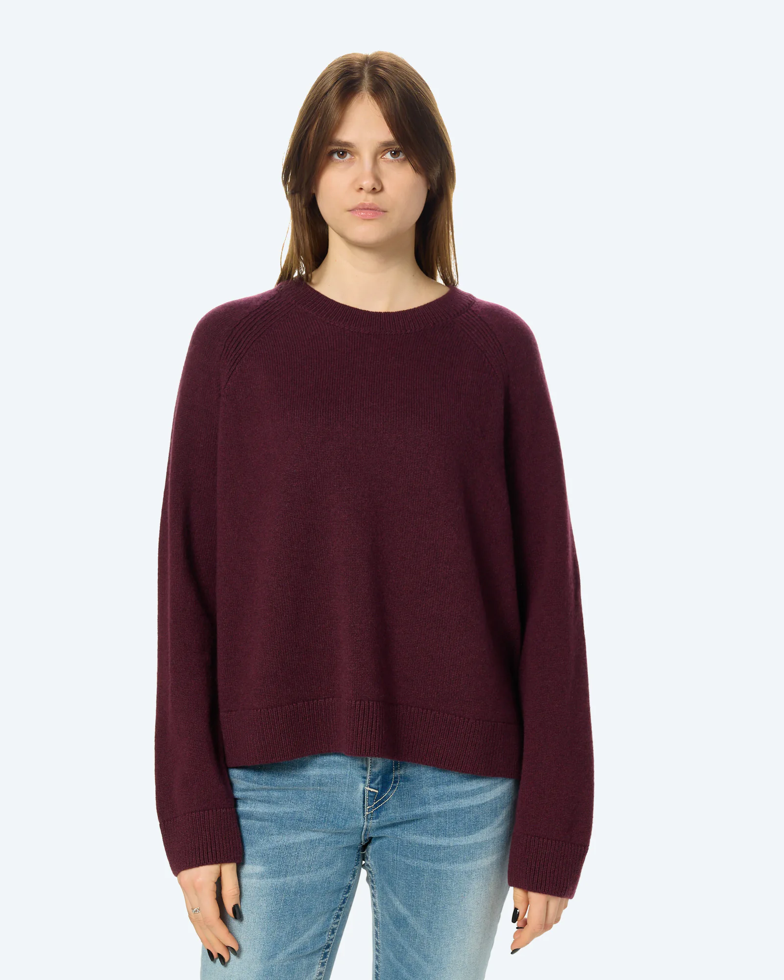 ARMEDANGELS LILIRIAA REGLANA Sweatshirt Dark Cranberry