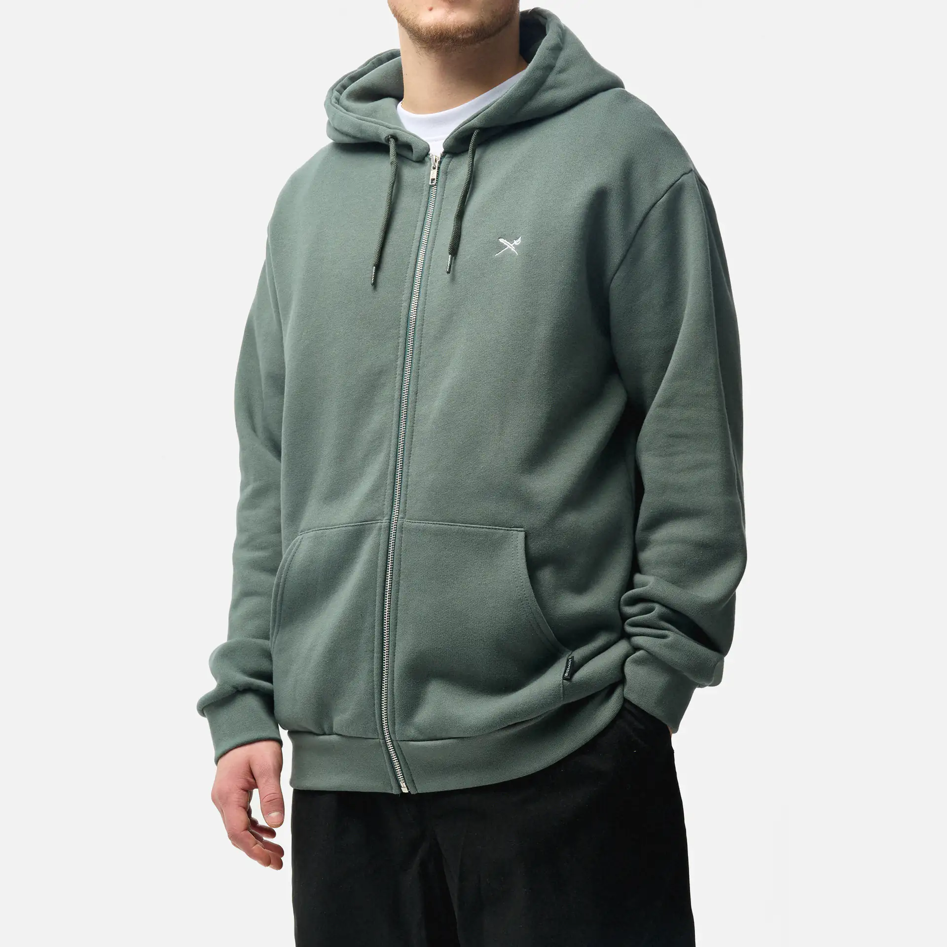 Iriedaily Mini Flag Zip Hoodie Jungle Green