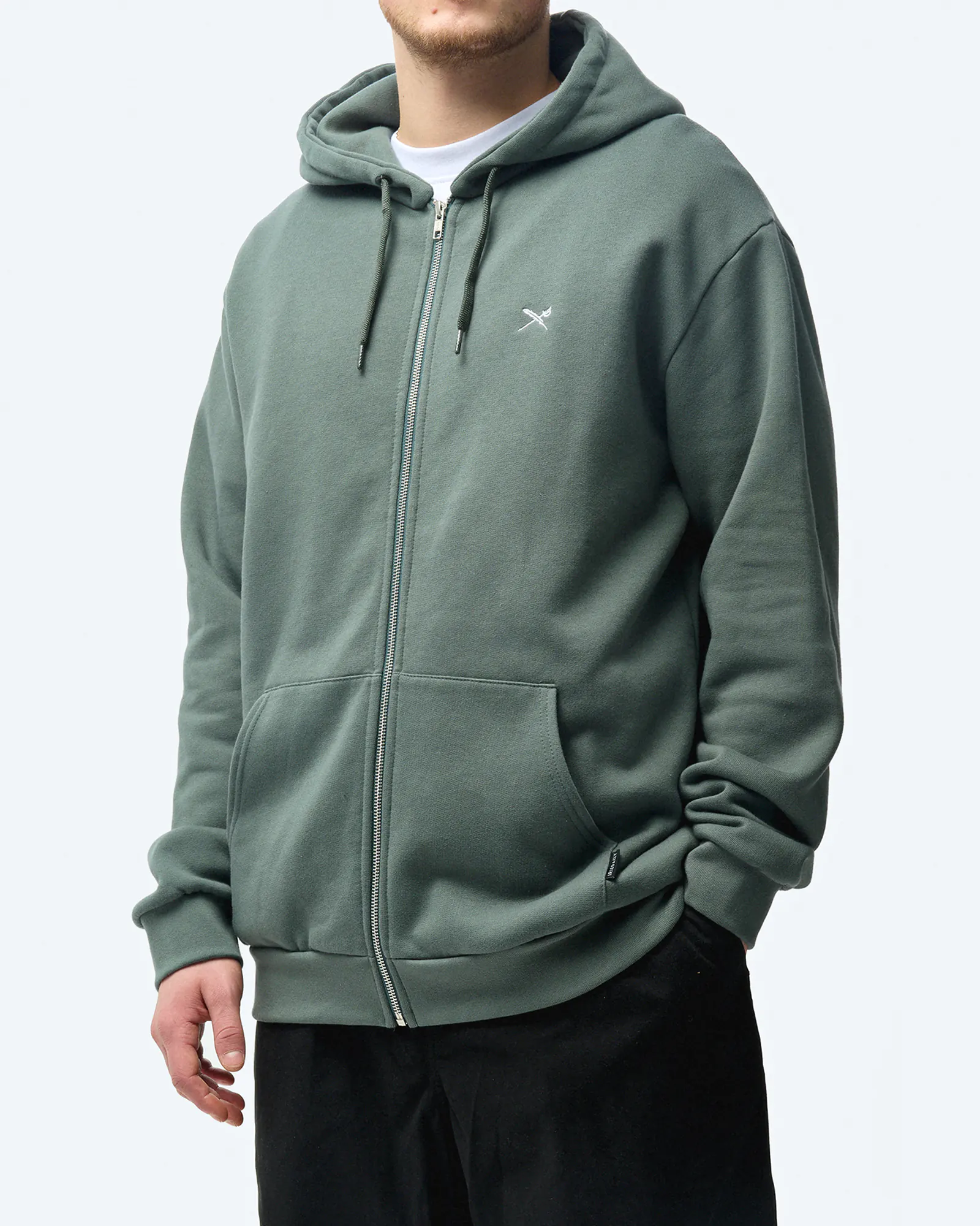 Iriedaily Mini Flag Zip Hoodie Jungle Green