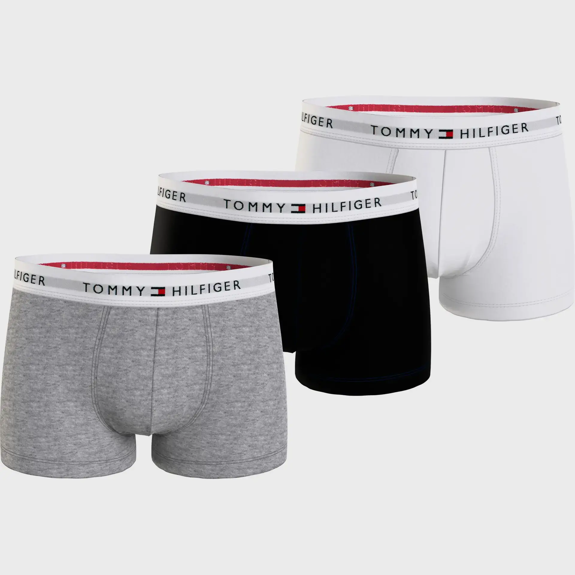 Tommy Hilfiger 3Pack Trunk Grey Heather/Black/White