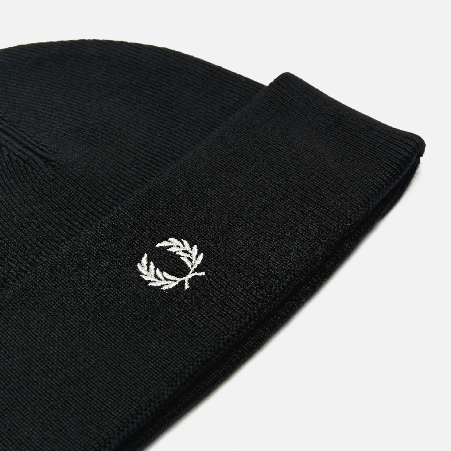 Fred Perry Classic Beanie Black/Snow White