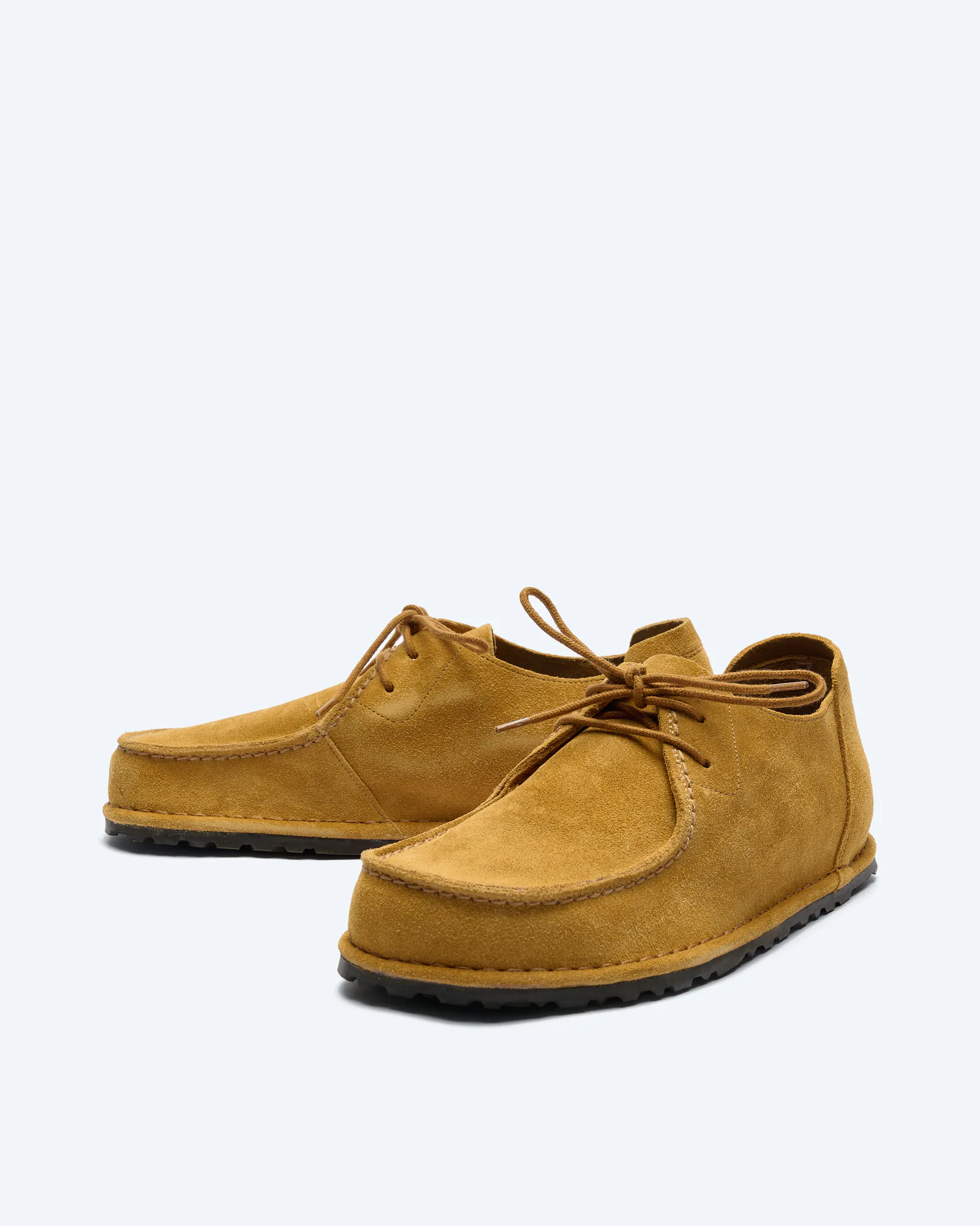 Birkenstock Utti Lace Suede Leather Shoes Cork Brown