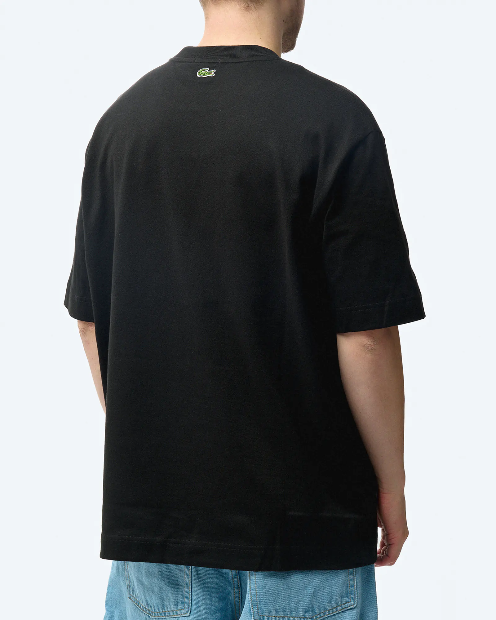 Lacoste Large Crocodile T-Shirt Black Lacoste Large Crocodile T-Shirt Black