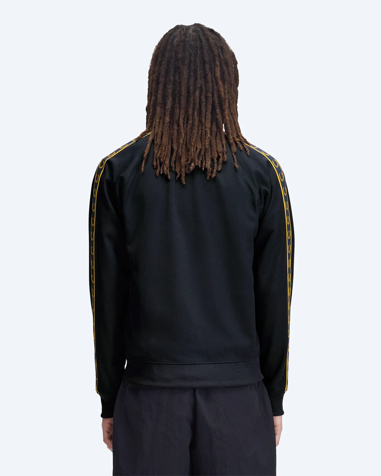 Contrast Tape Track Jacket Navy