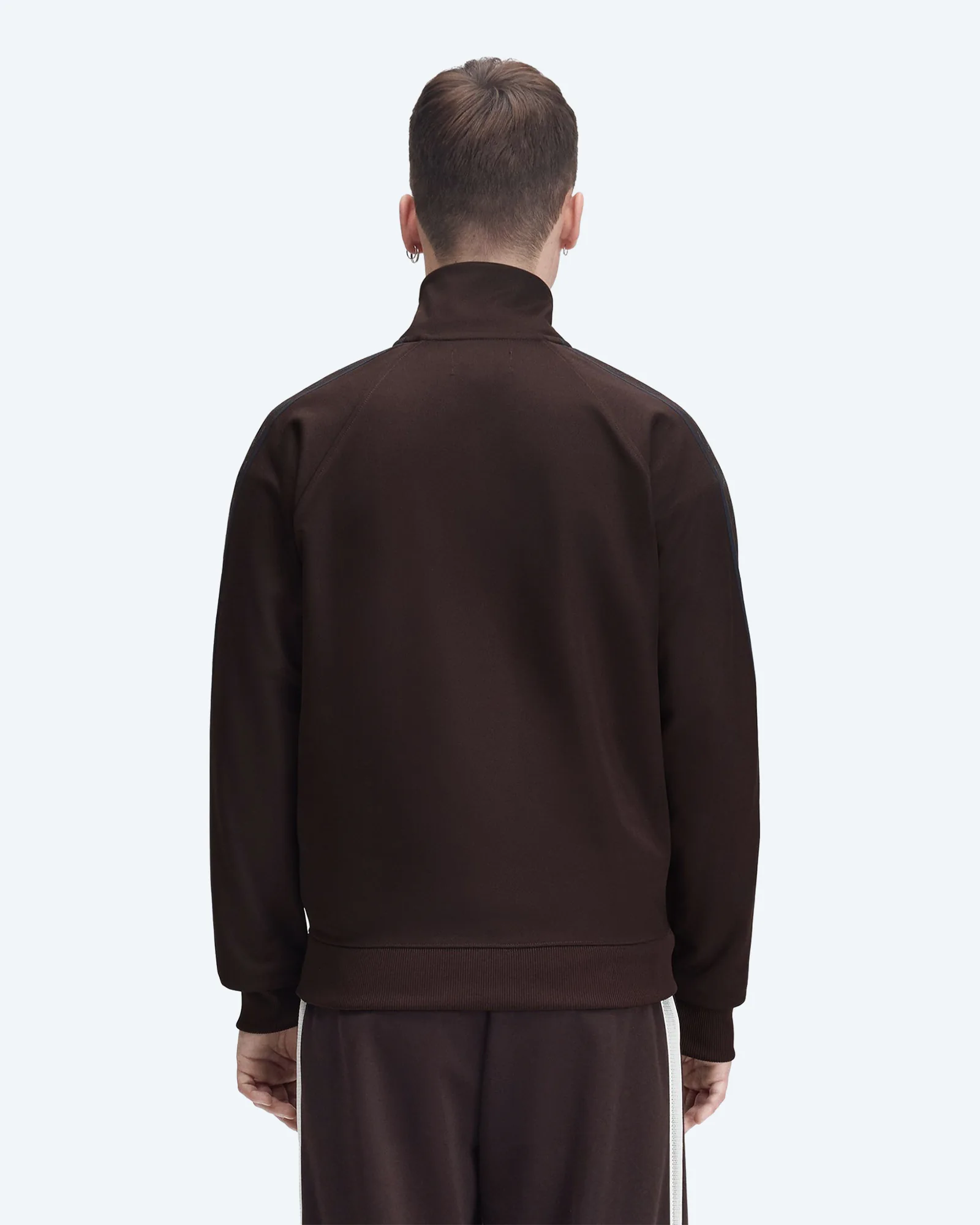 Contrast Tape Track Jacket Rich Brown