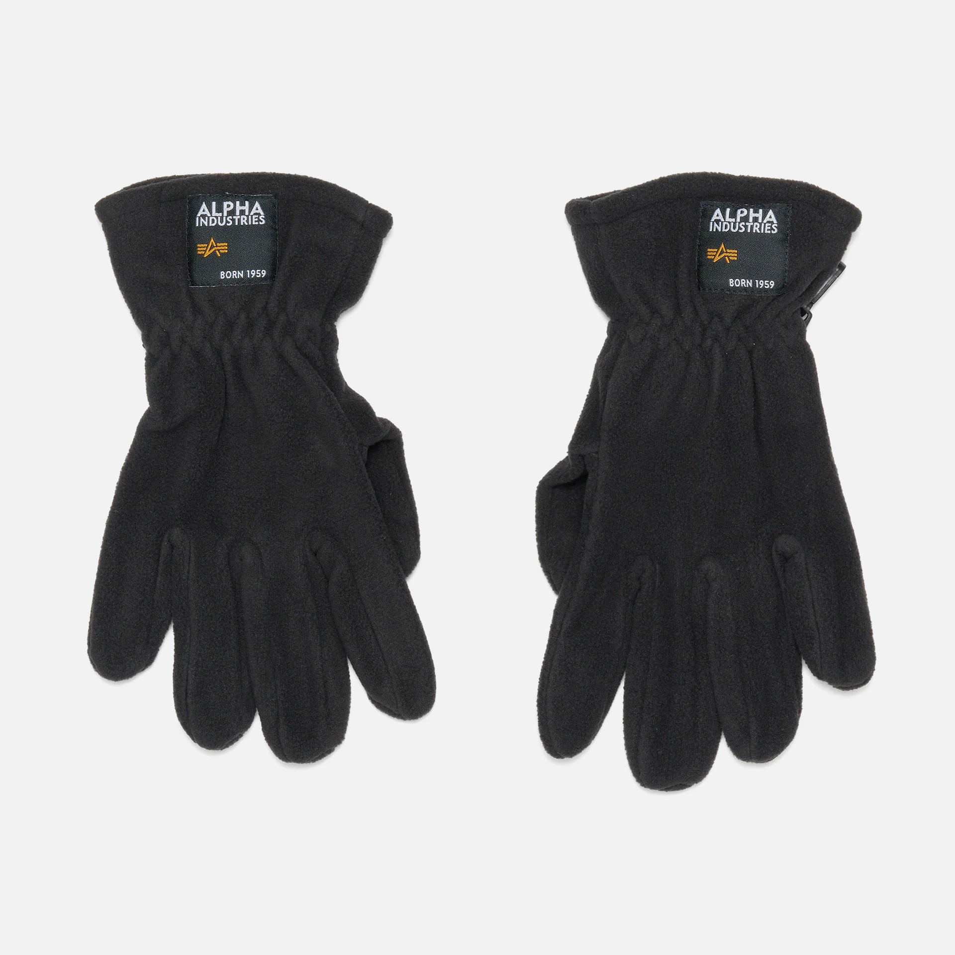 Alpha Industries Label Fleece Gloves Black