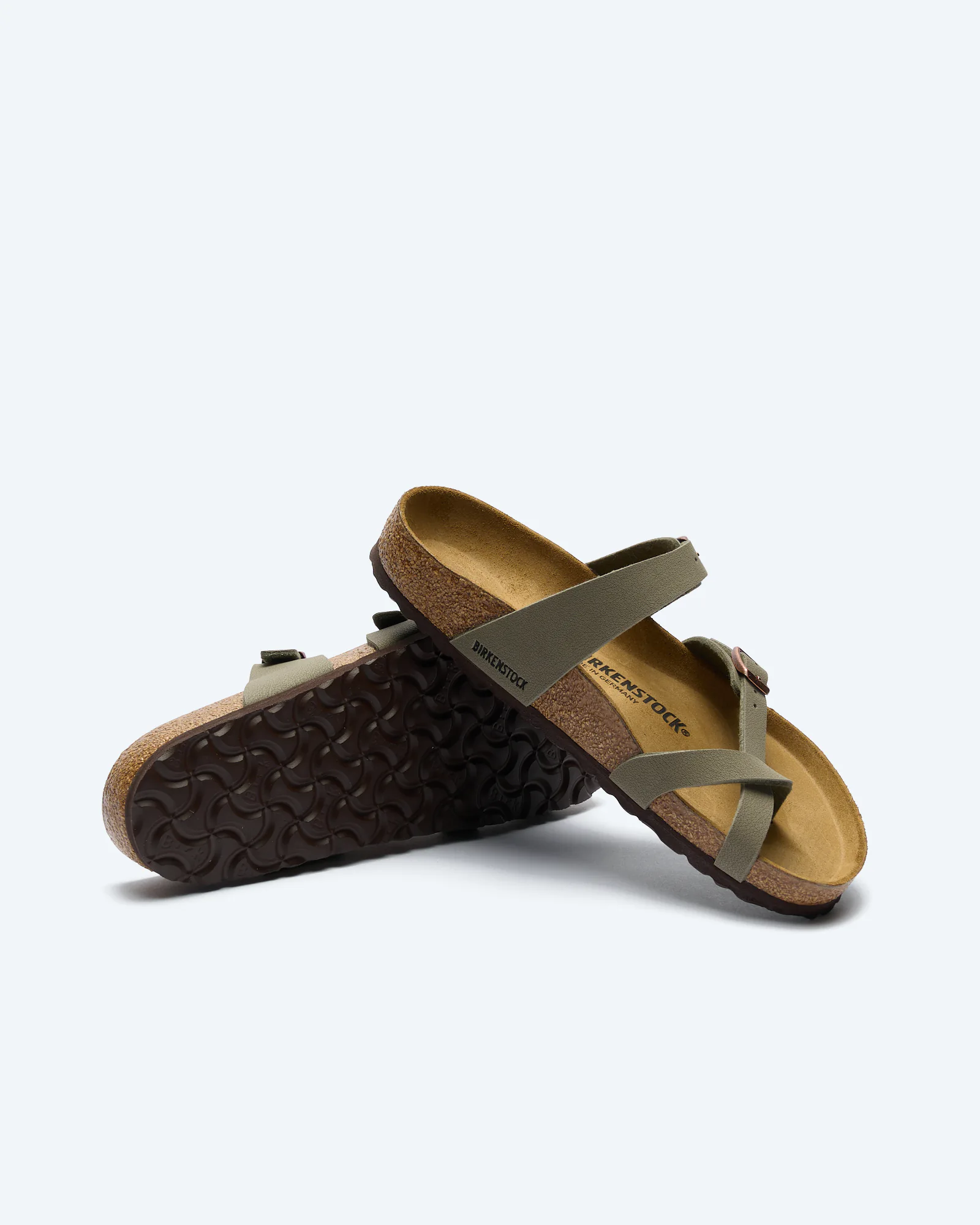 Birkenstock Mayari Birko-Flor Nubuk Sandals Stone