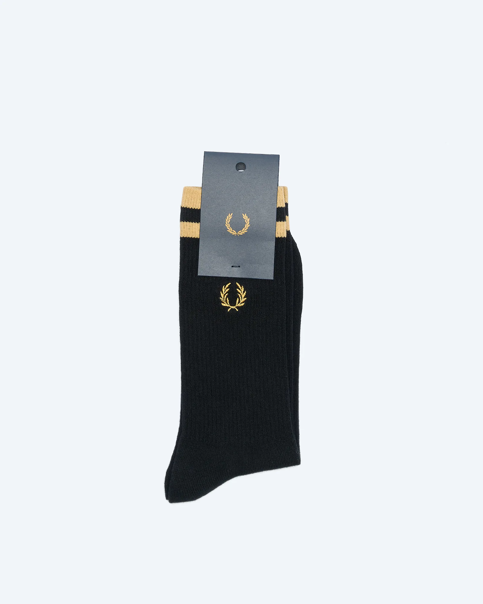 Fred Perry Tipped Sports Sock Black/Champagne