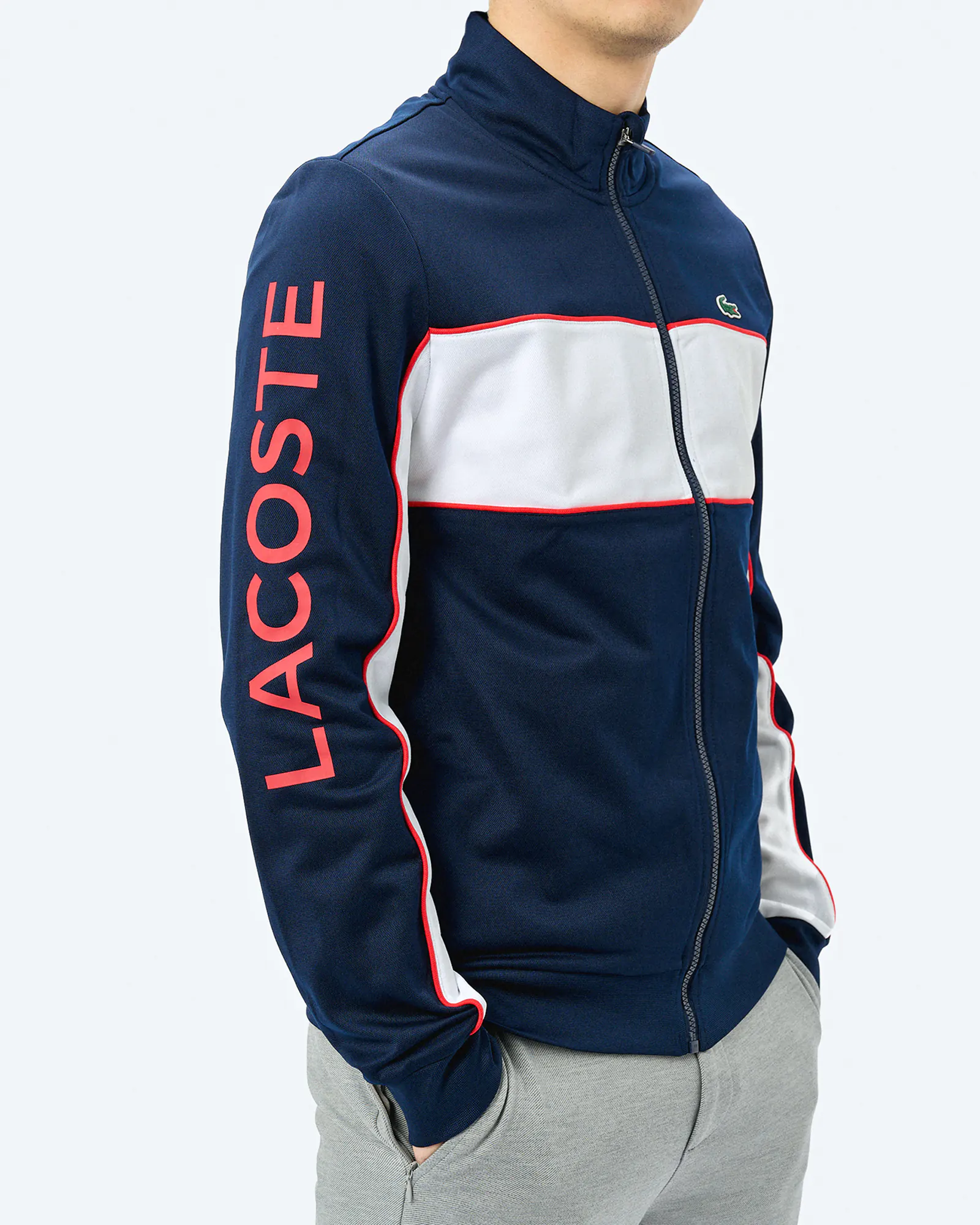 Lacoste Color Block Track Jacket Navy Blue/White Grenadine Lacoste Color Block Track Jacket Navy Blue/White Grenadine