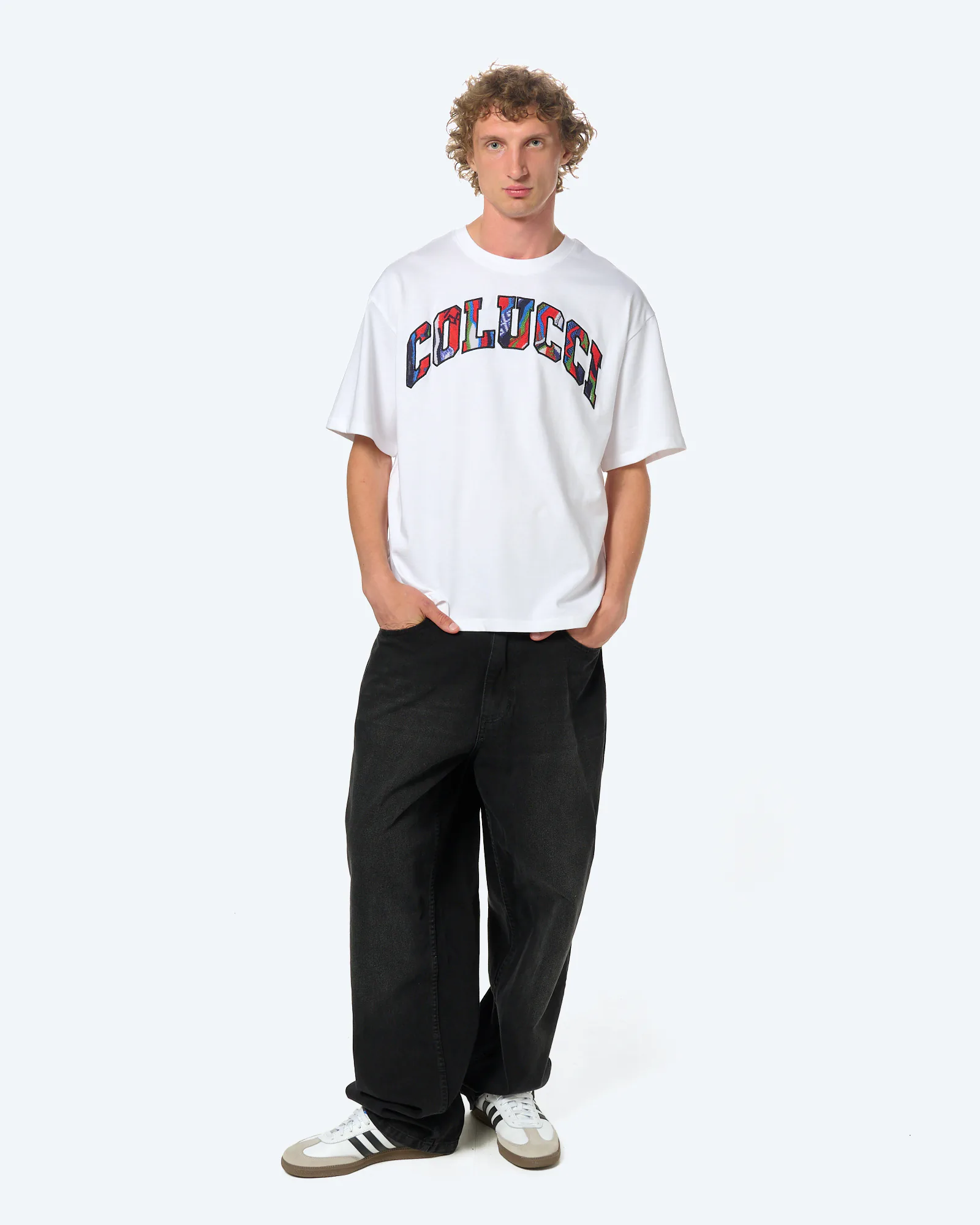 Logo T-Shirt College White/Aop Multi
