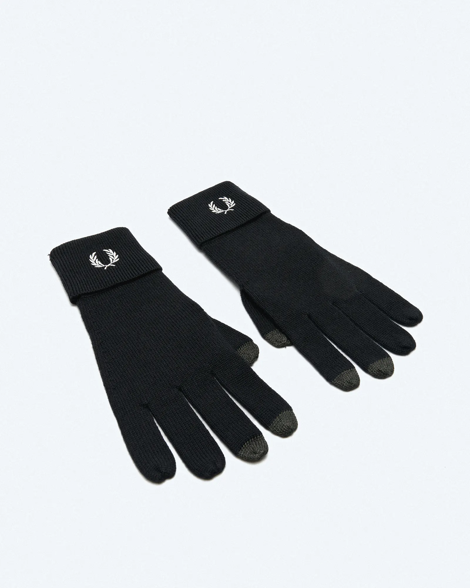 Fred Perry Classic Merino Wool Gloves Black/Snow White Fred Perry Classic Merino Wool Gloves Black/Snow White