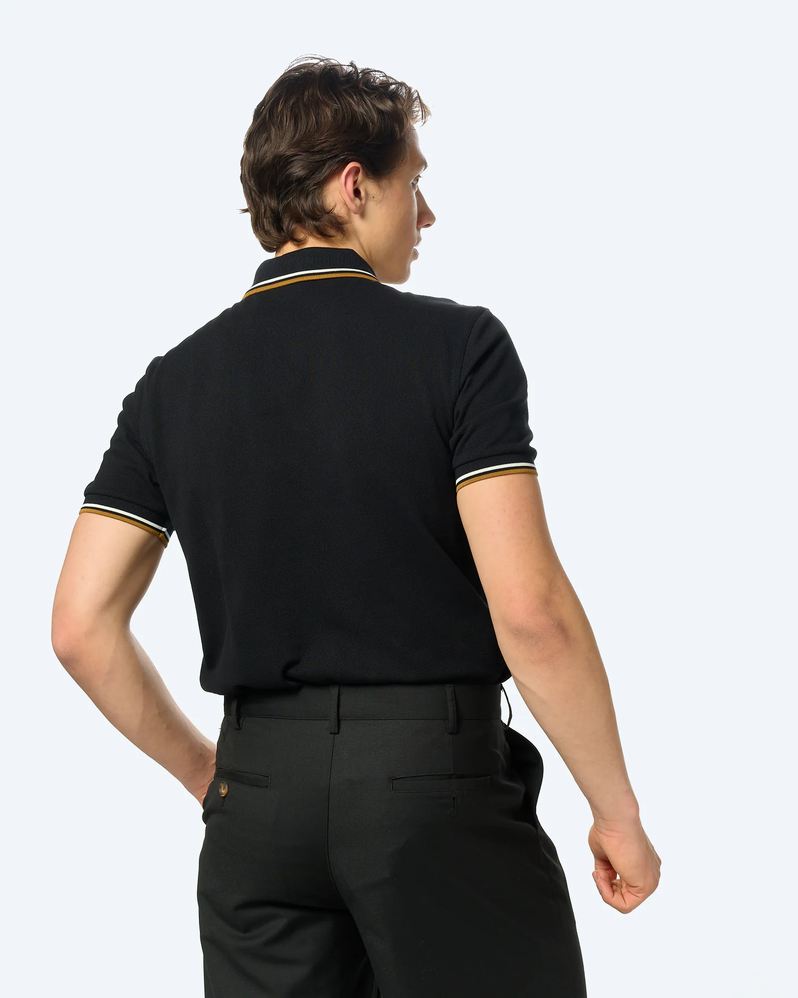 Fred Perry Twin Tipped Polo Shirt Black