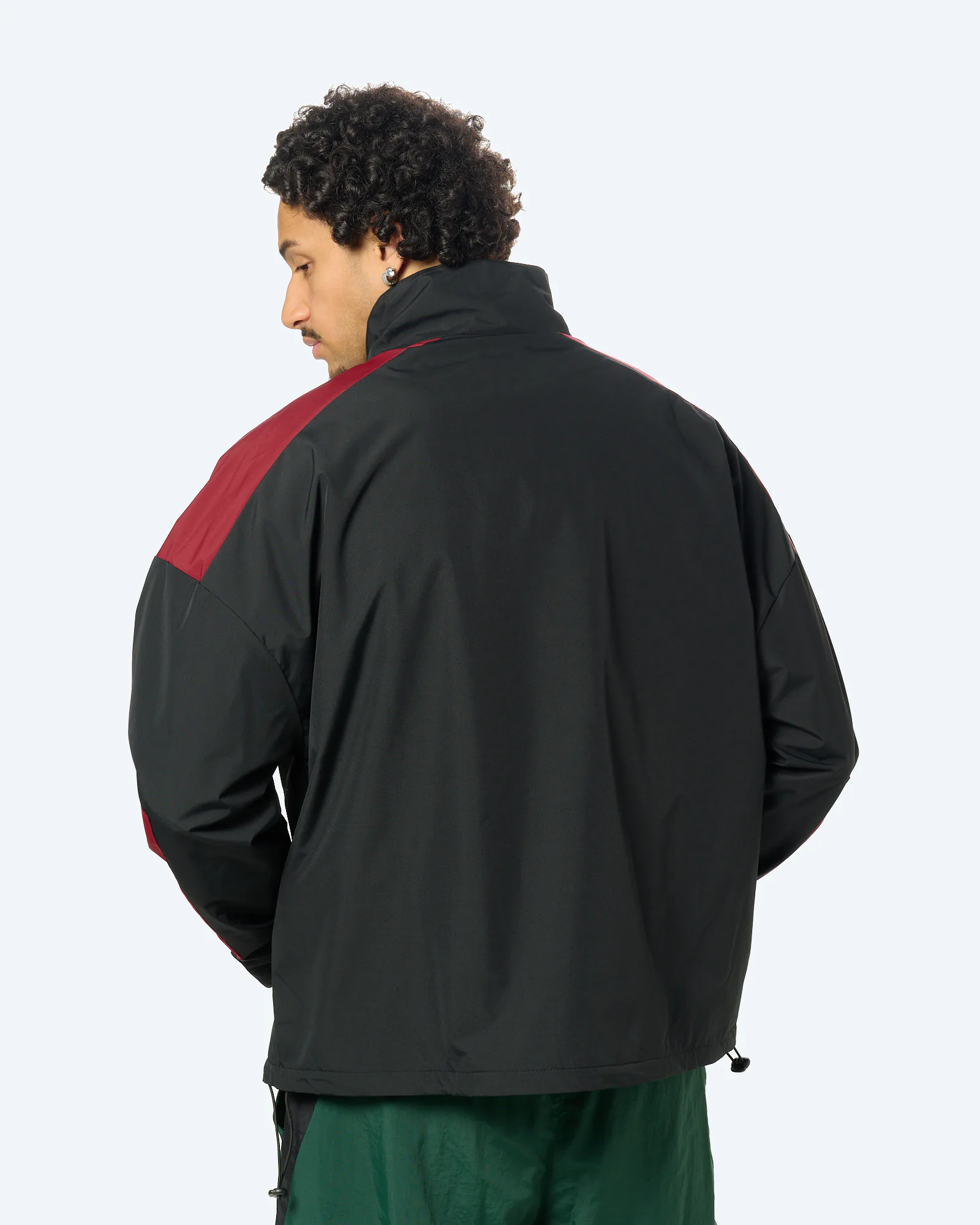 Panelled Boxy Jacket Black/Cabernet