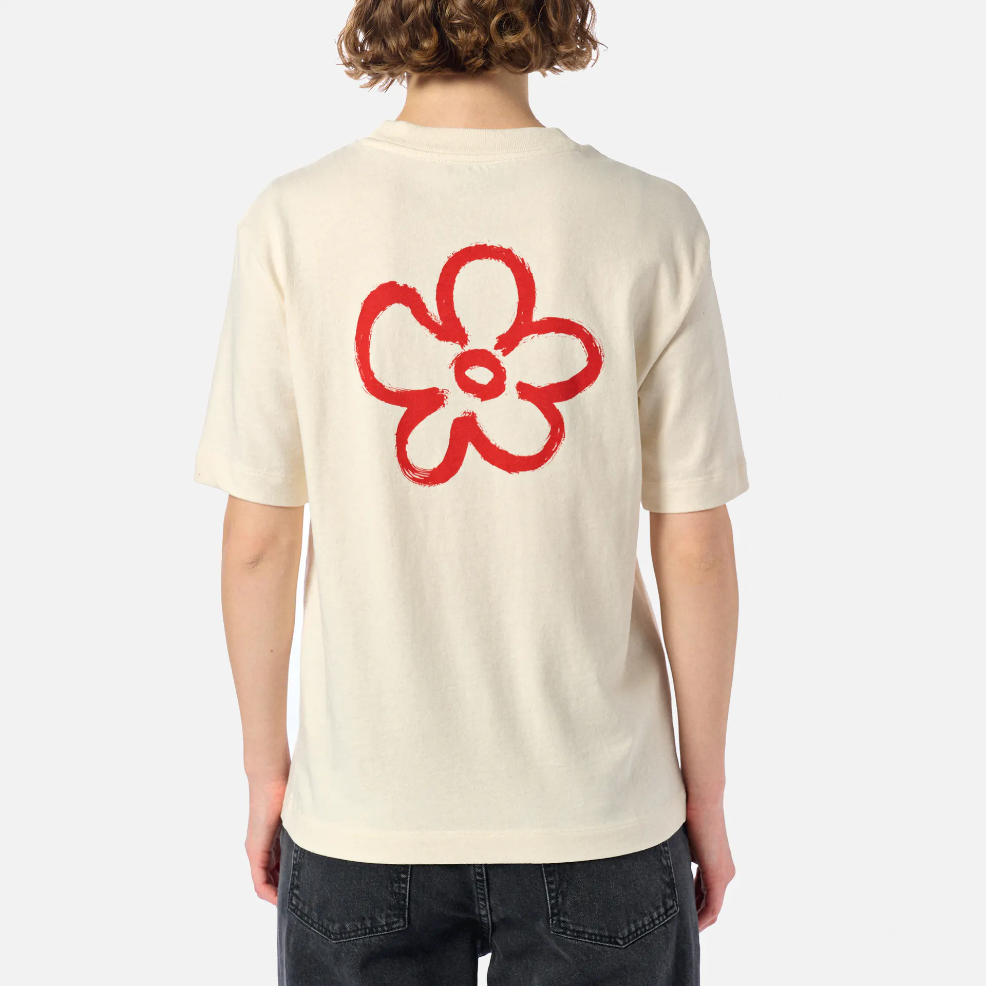 ARMEDANGELS TARJAA BACK FLOWAA T-Shirt Undyed