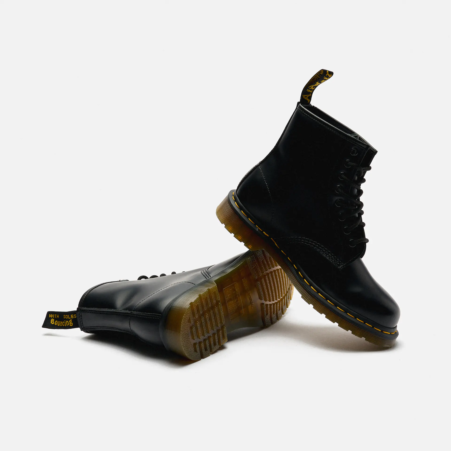 Dr. Martens 1460 Smooth Leather Lace Up Boots Black