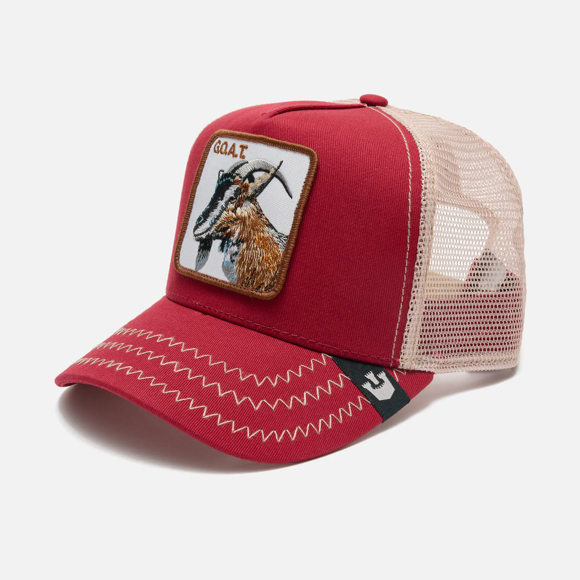 Goorin Bros The GOAT Baseball Trucker Cap Red