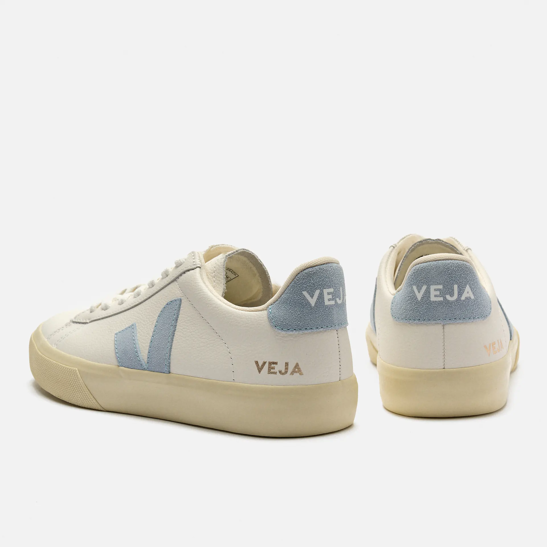 Veja Women Campo Leather Sneaker White/Steel