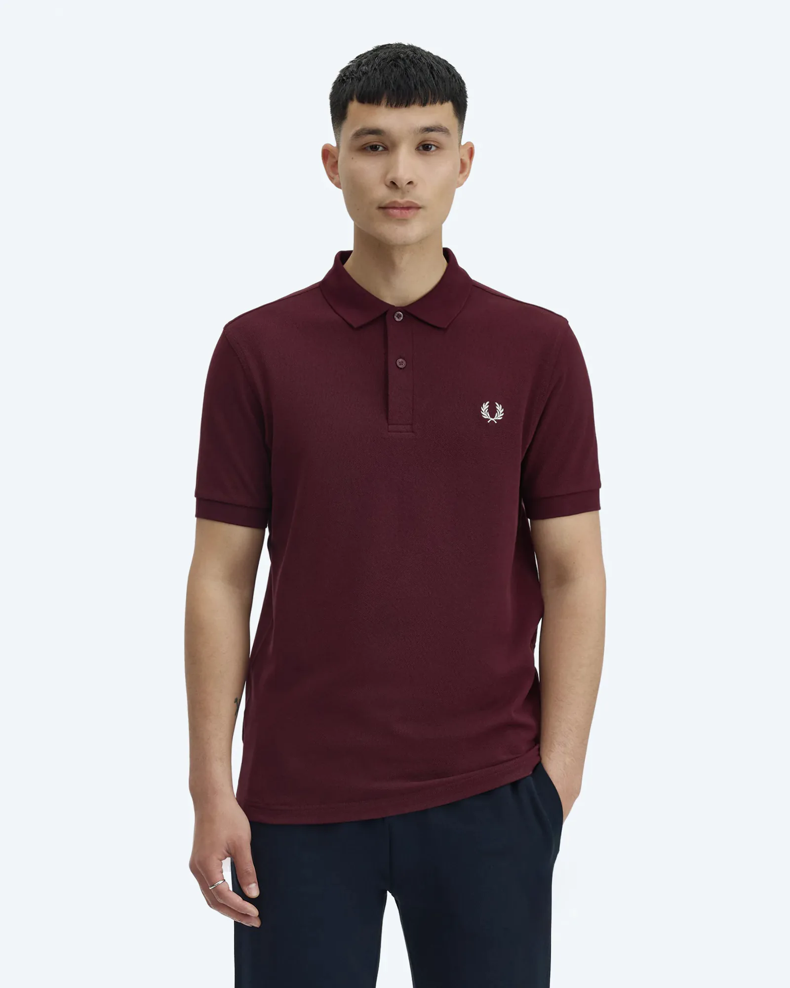 Fred Perry The Fred Perry Shirt Oxblood/Ecru